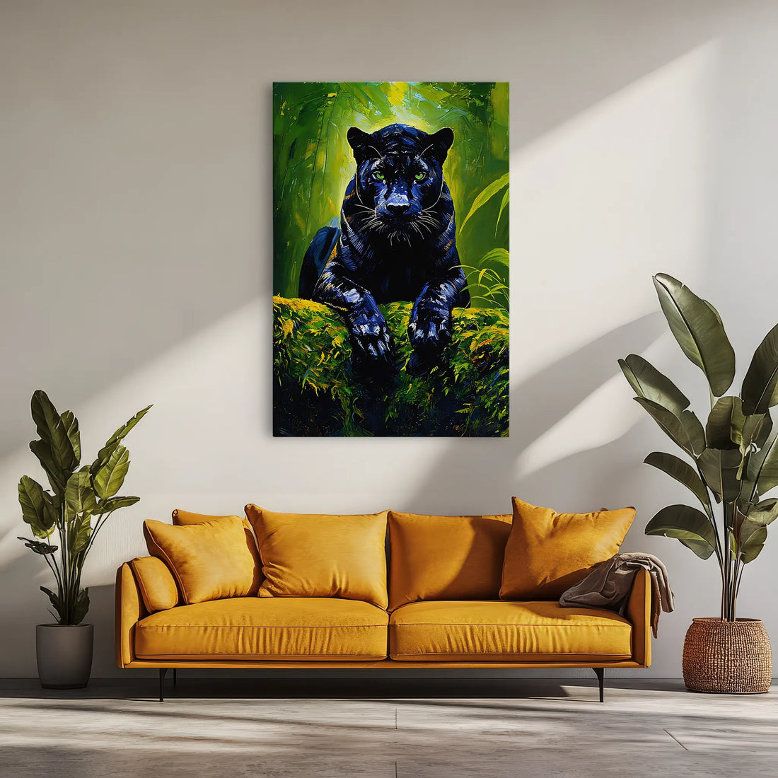 Emerald Eyes of the Night black panther Giclée Print 231014 Visual Wall Art AR2:3V Giclée Print