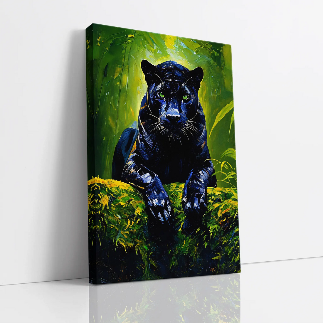 Emerald Eyes of the Night black panther Giclée Print 231014 Visual Wall Art AR2:3V Giclée Print