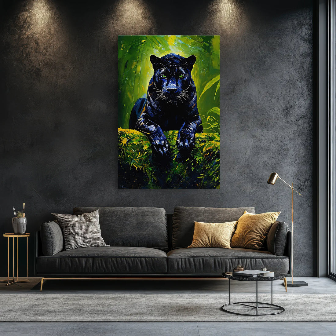 Emerald Eyes of the Night black panther Giclée Print 231014 Visual Wall Art AR2:3V Giclée Print