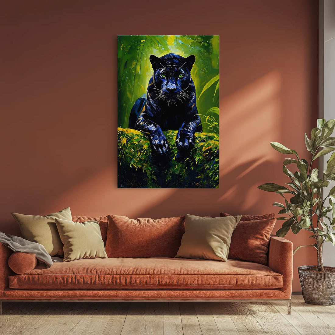 Emerald Eyes of the Night black panther Giclée Print 231014 Visual Wall Art AR2:3V Giclée Print