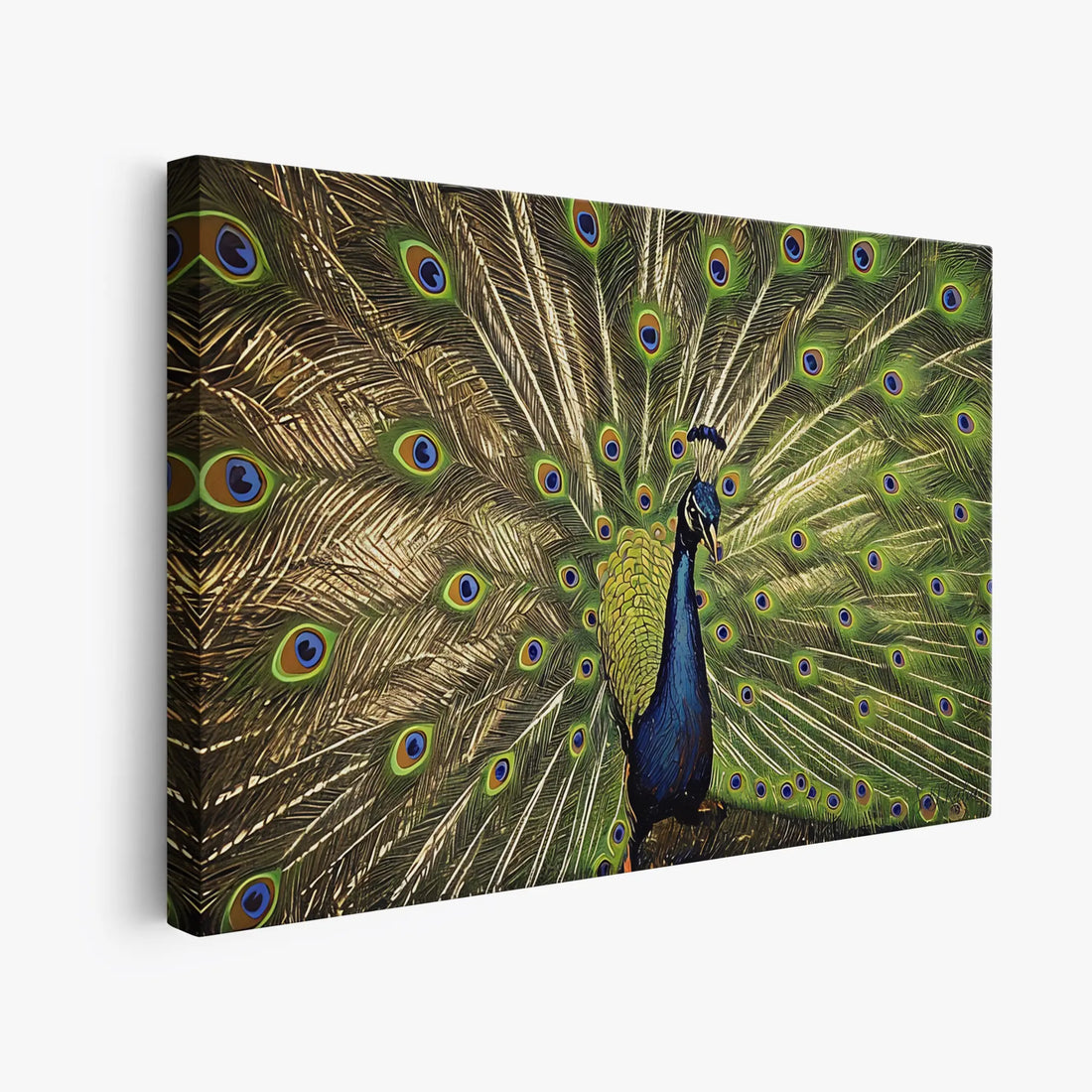 Emerald Majesty The Peacocks Fan Giclée Print 321017 Visual Wall Art AR3:2H Giclée Print