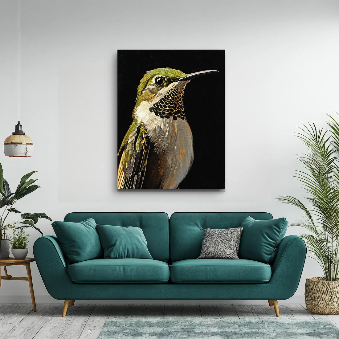 Emerald Whispers Bird Giclée Print 454617 Visual Wall Art AR3:4V-AR4:5V Giclée Print