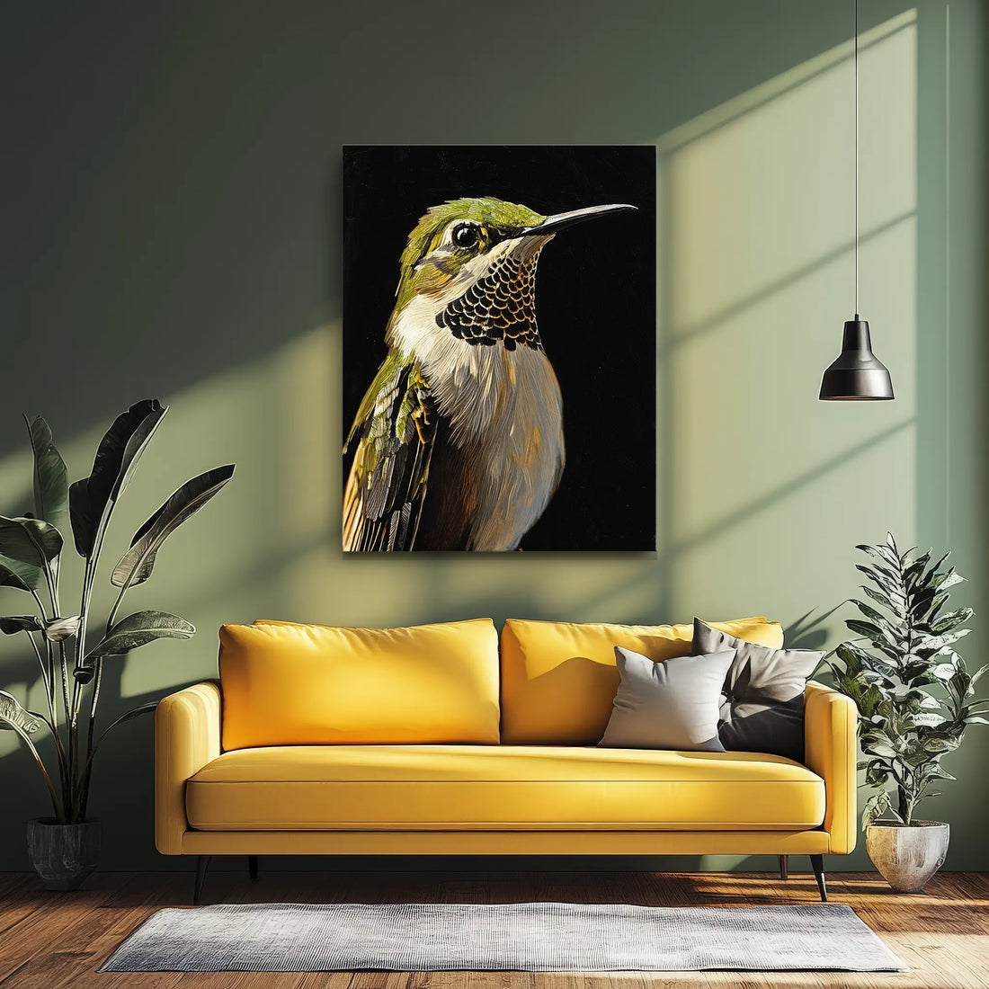 Emerald Whispers Bird Giclée Print 454617 Visual Wall Art AR3:4V-AR4:5V Giclée Print