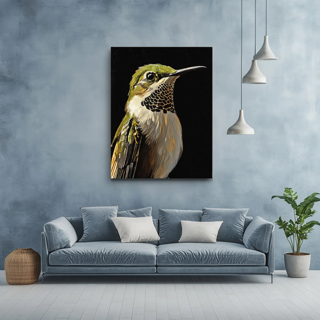 Emerald Whispers Bird Giclée Print 454617 Visual Wall Art AR3:4V-AR4:5V Giclée Print