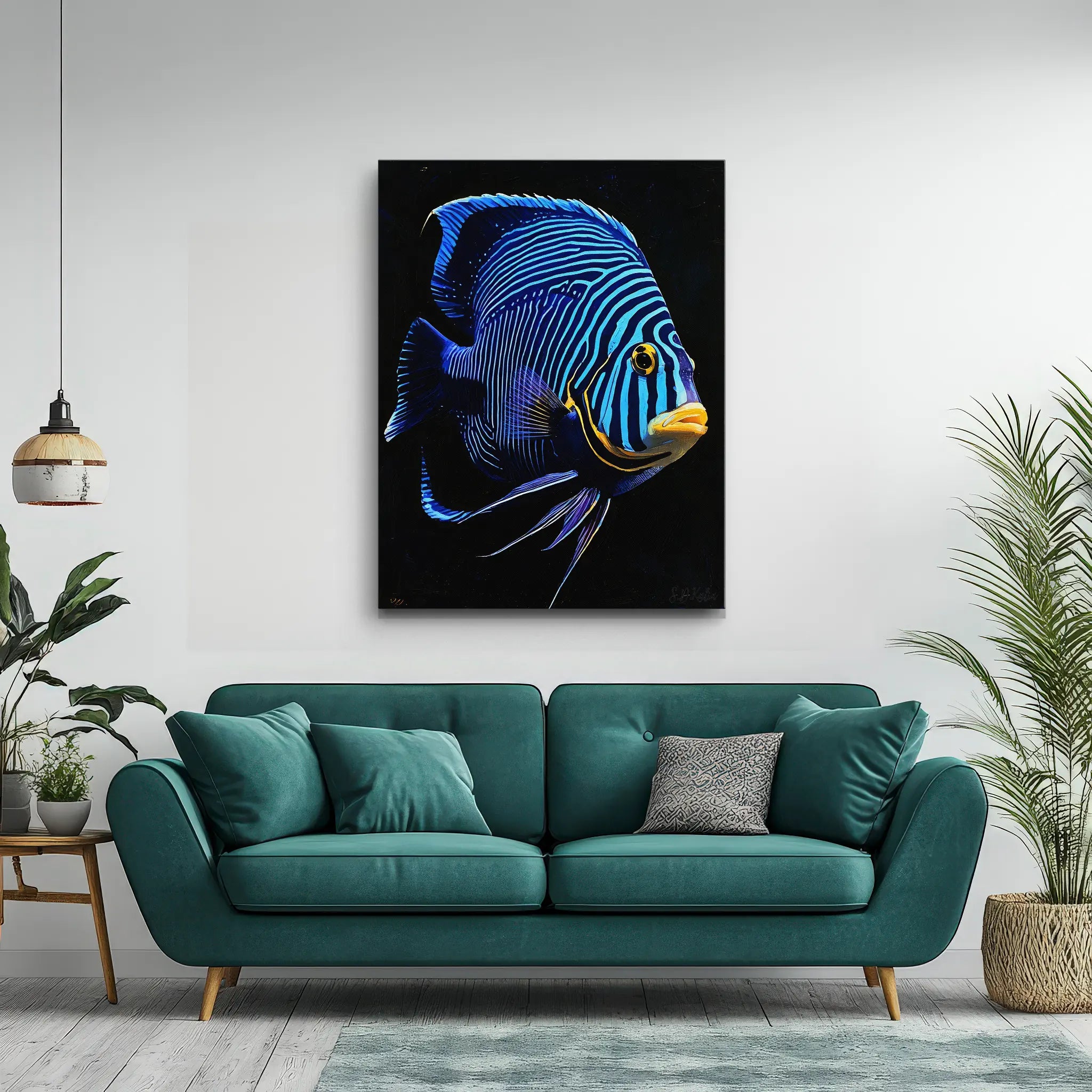 Emperor Angelfish Giclée Print 451010 Visual Wall Art AR3:4V-AR4:5V Giclée Print