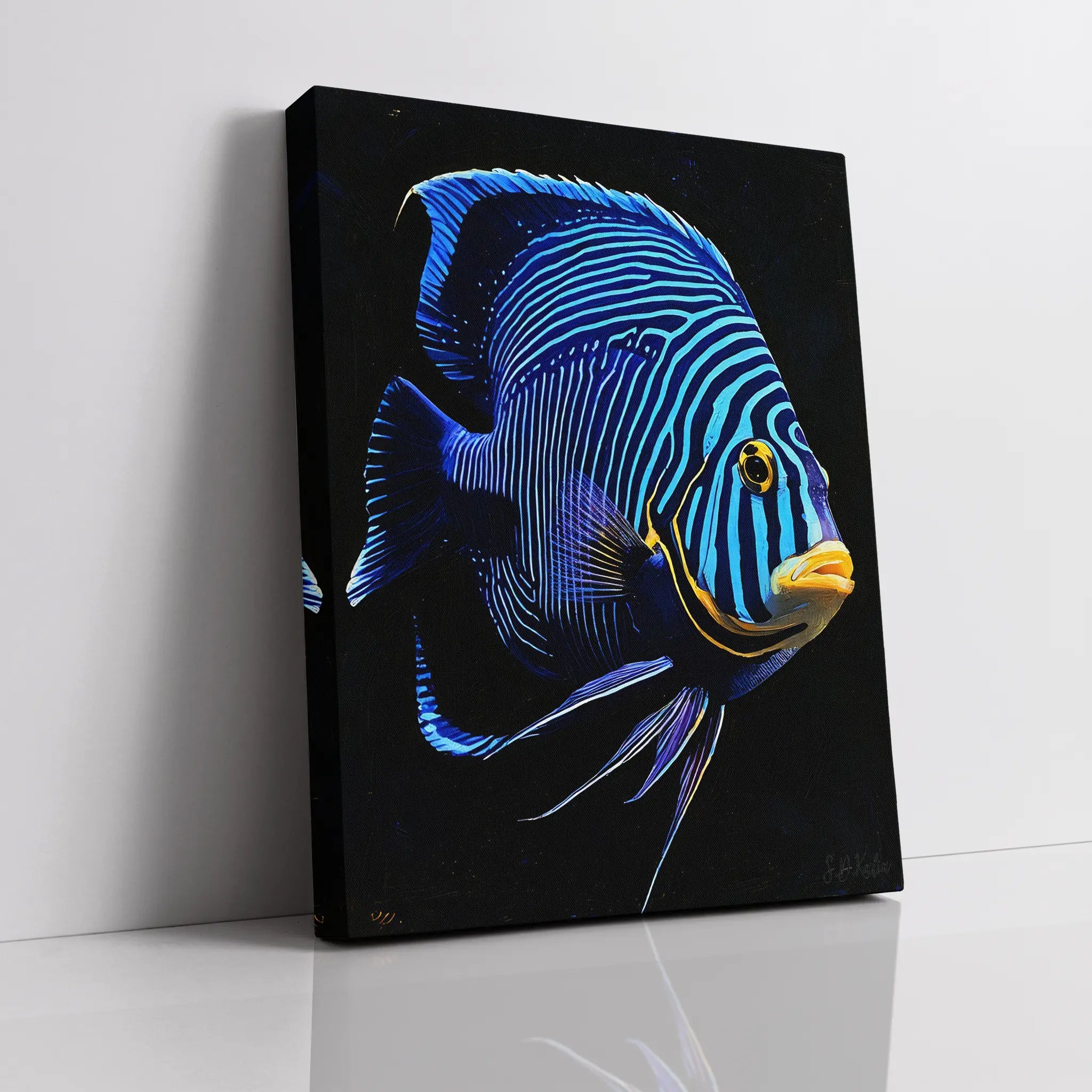 Emperor Angelfish Giclée Print 451010 Visual Wall Art AR3:4V-AR4:5V Giclée Print