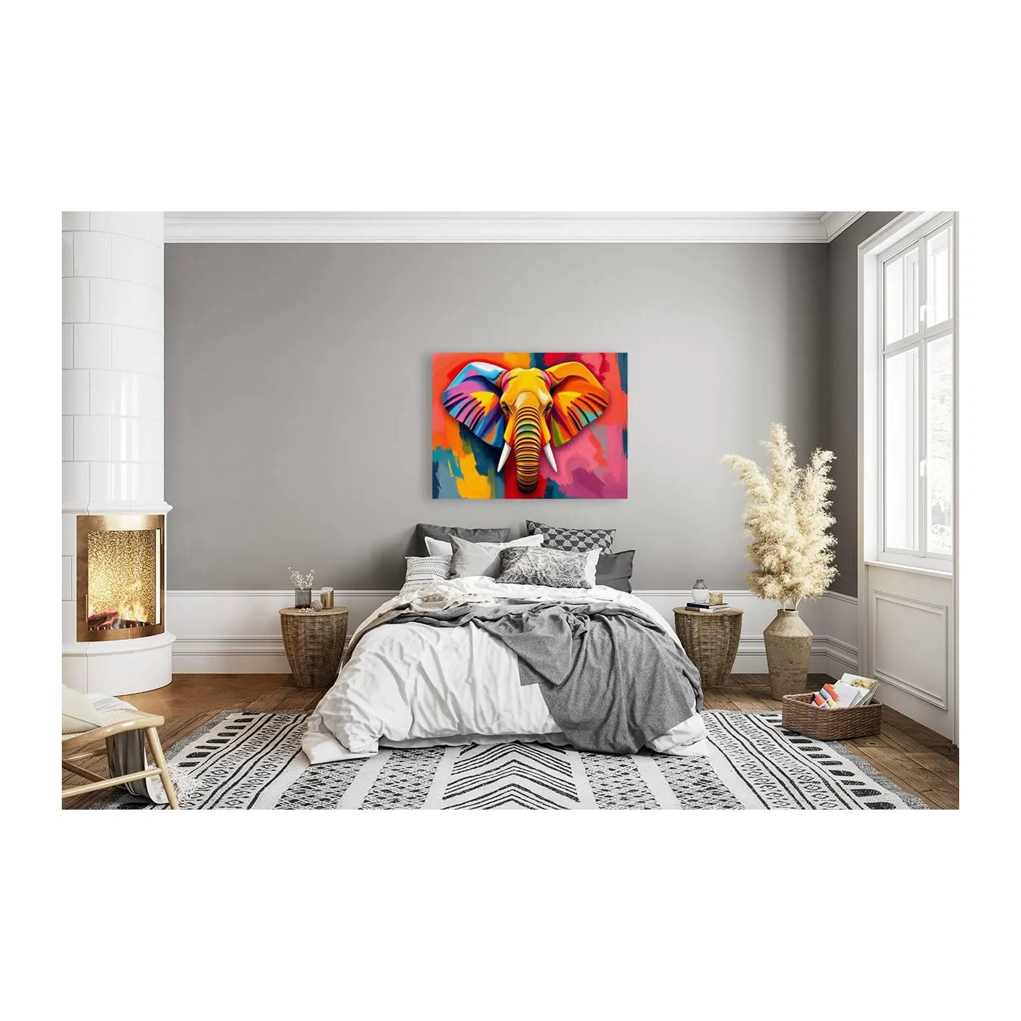 Engaging Elephant Giclée Print 43106 Visual Wall Art