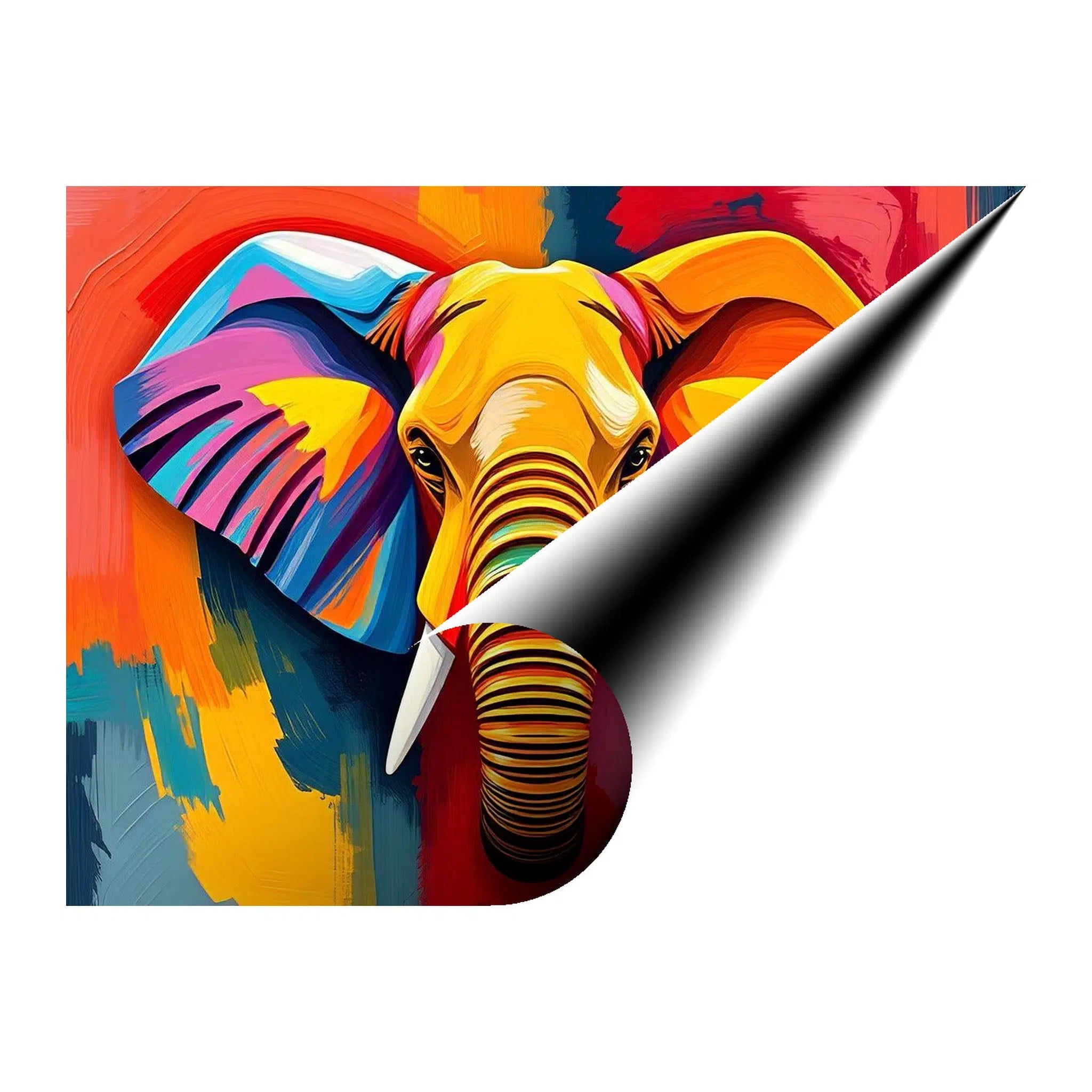 Engaging Elephant Giclée Print 43106 Giclée Fine Art Matte Paper Print Visual Wall Art