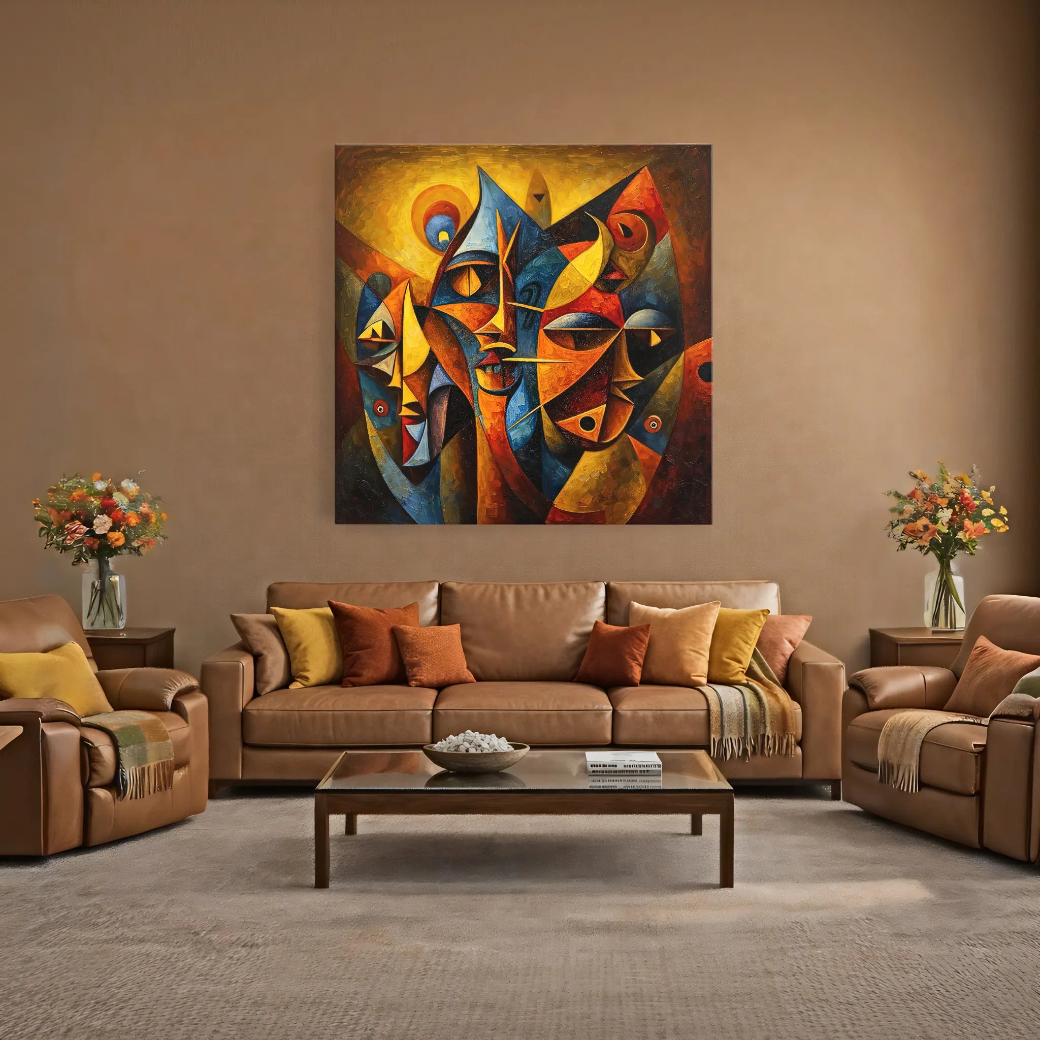 Faces of the Ancestors Giclée Print 119008 Visual Wall Art AR1:1S Giclée Print