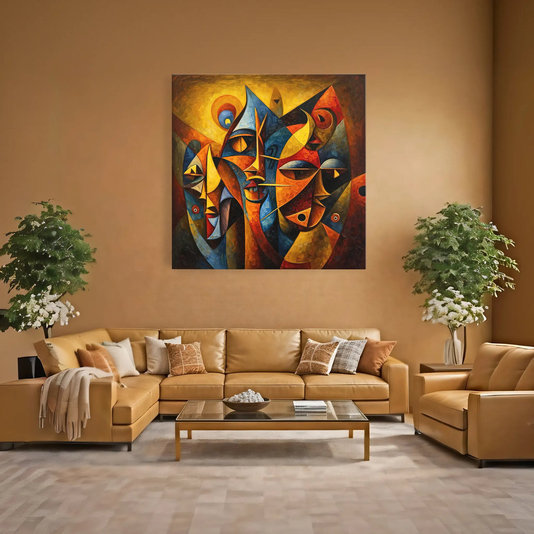 Faces of the Ancestors Giclée Print 119008 Visual Wall Art AR1:1S Giclée Print