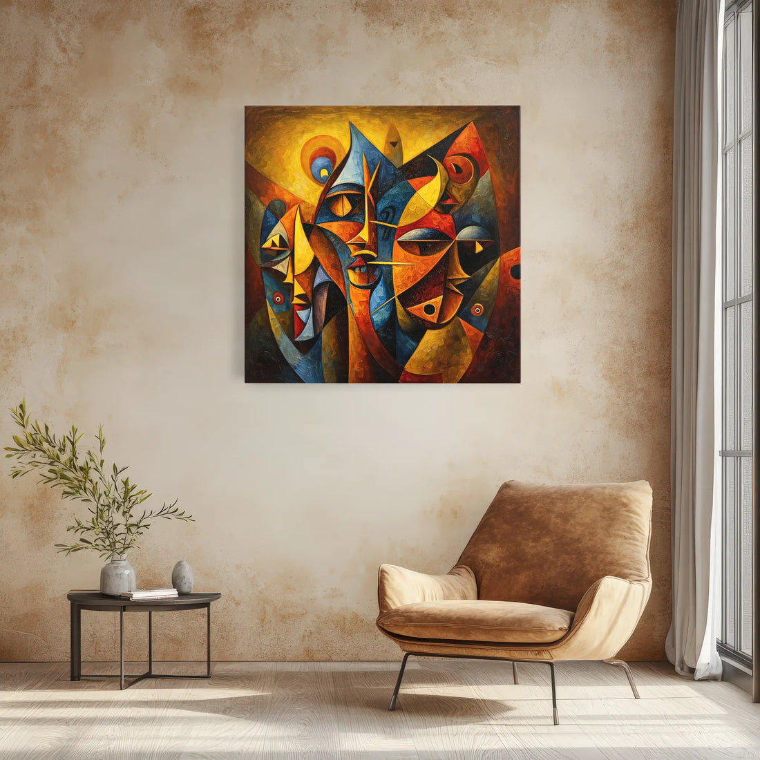 Faces of the Ancestors Giclée Print 119008 Visual Wall Art AR1:1S Giclée Print