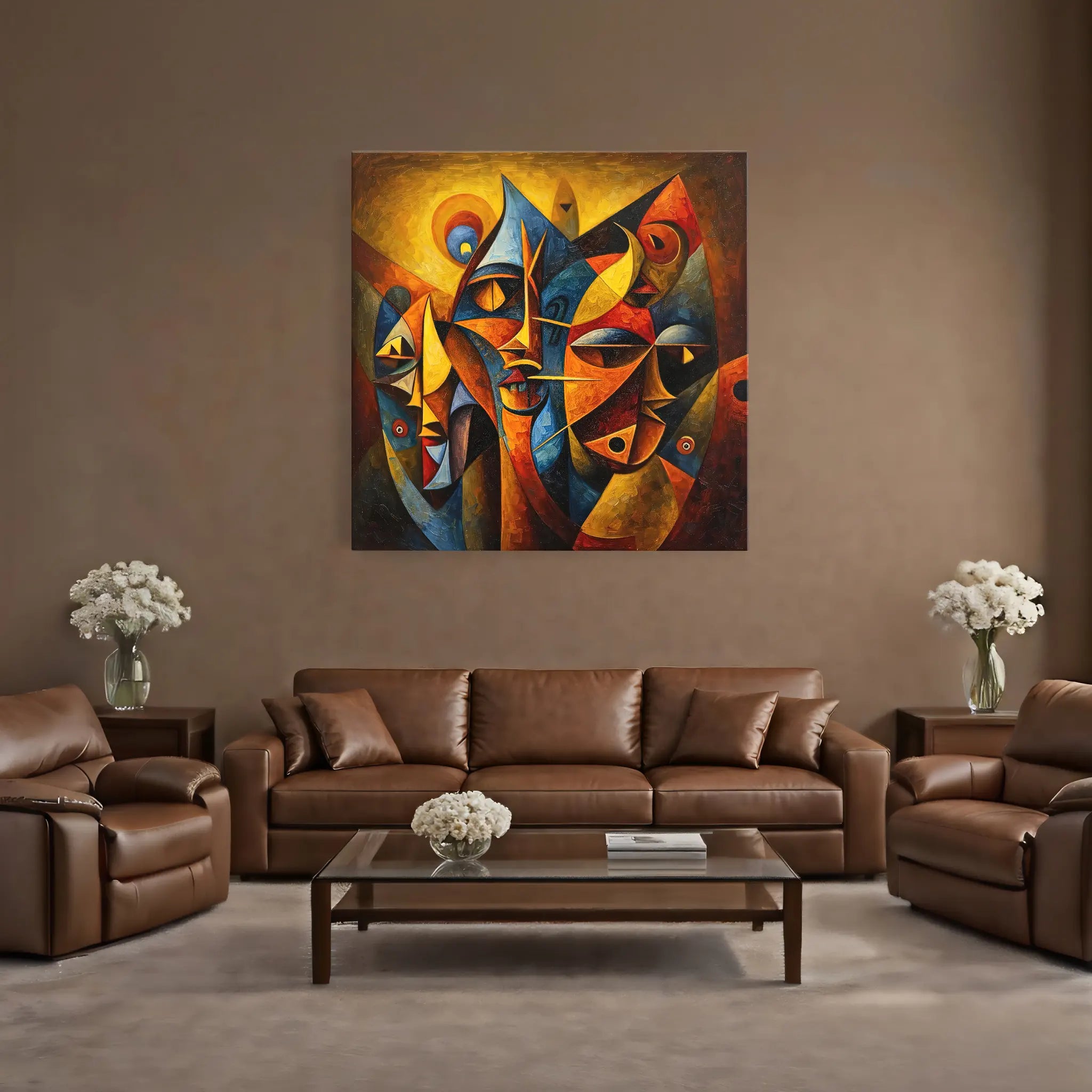 Faces of the Ancestors Giclée Print 119008 Visual Wall Art AR1:1S Giclée Print