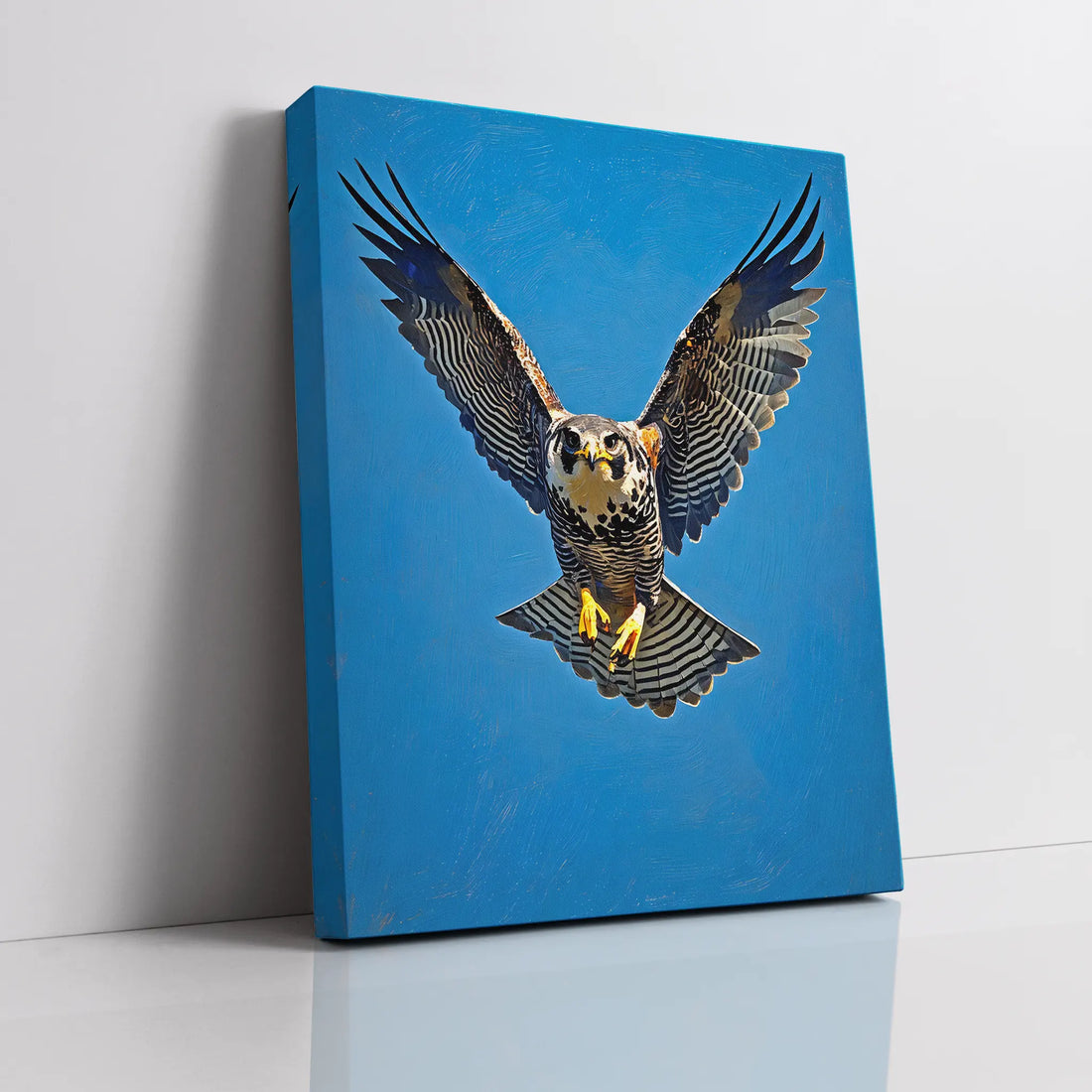 Falcon Spreading Wings Descending Giclée Print 454012 Visual Wall Art AR3:4V-AR4:5V Giclée Print
