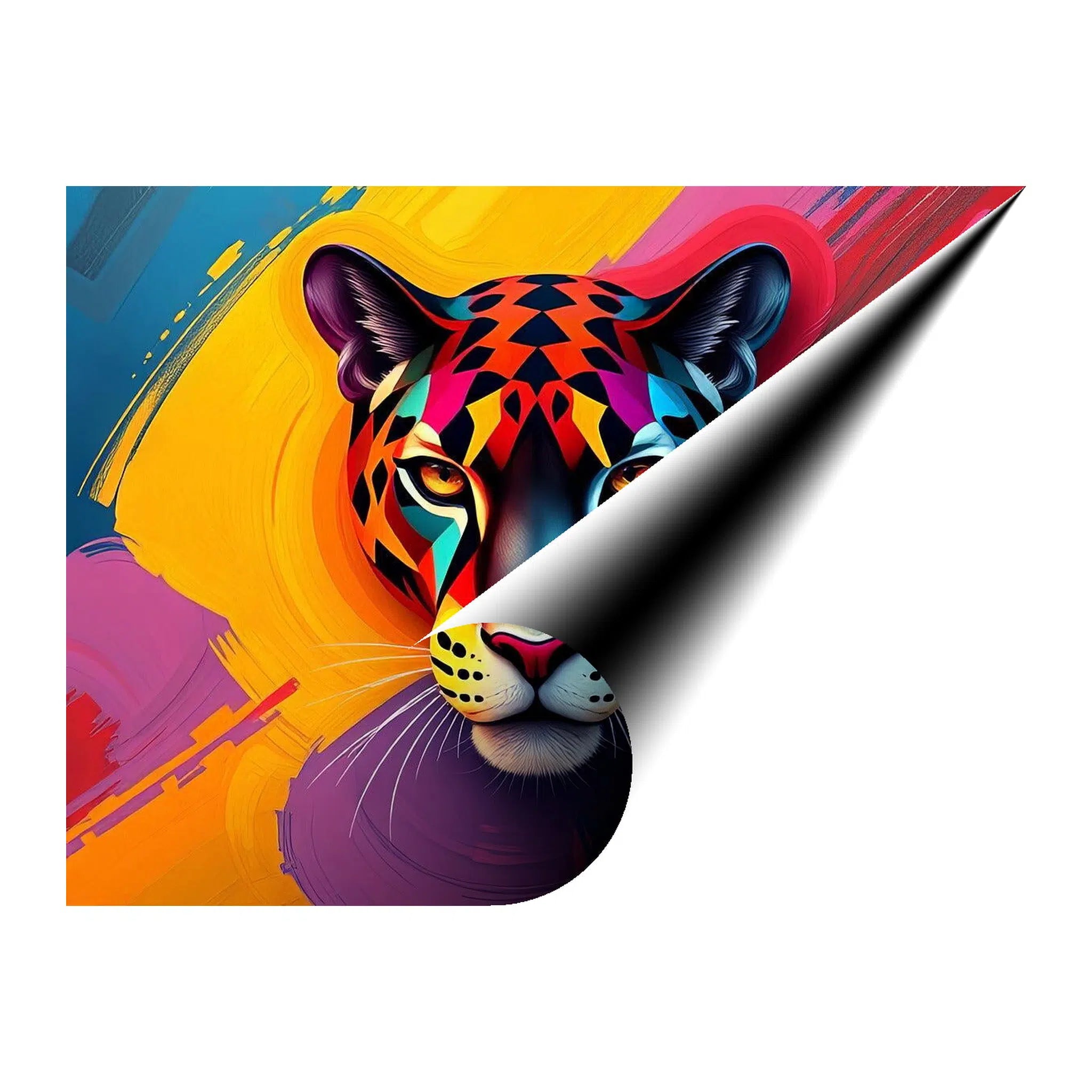 Fierce Expression Leopard Giclée Print 43125 Giclée Fine Art Matte Paper Print Visual Wall Art