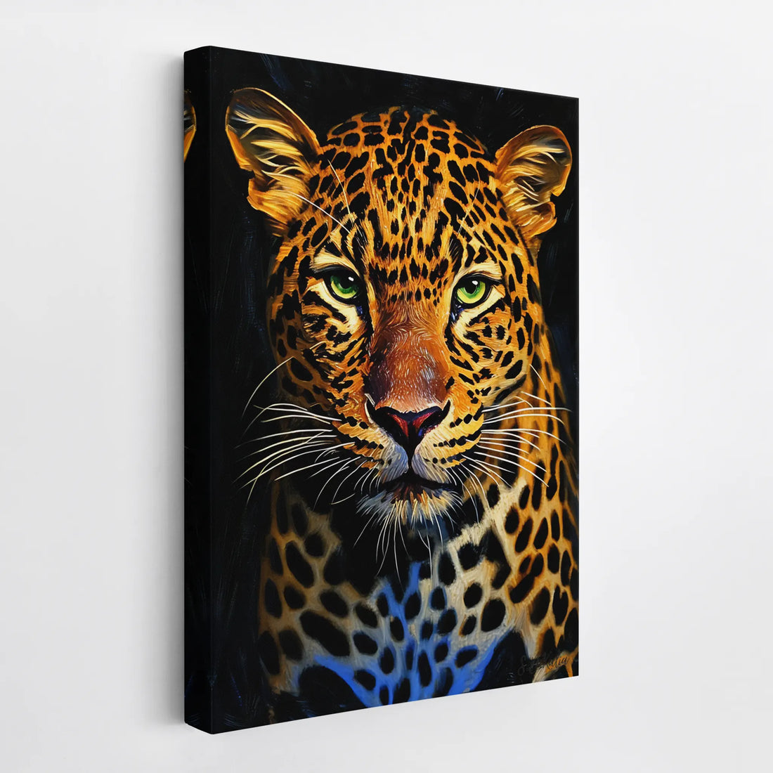 Fierce Leopard in Spotlight Giclée Print 231015 Visual Wall Art AR2:3V Giclée Print
