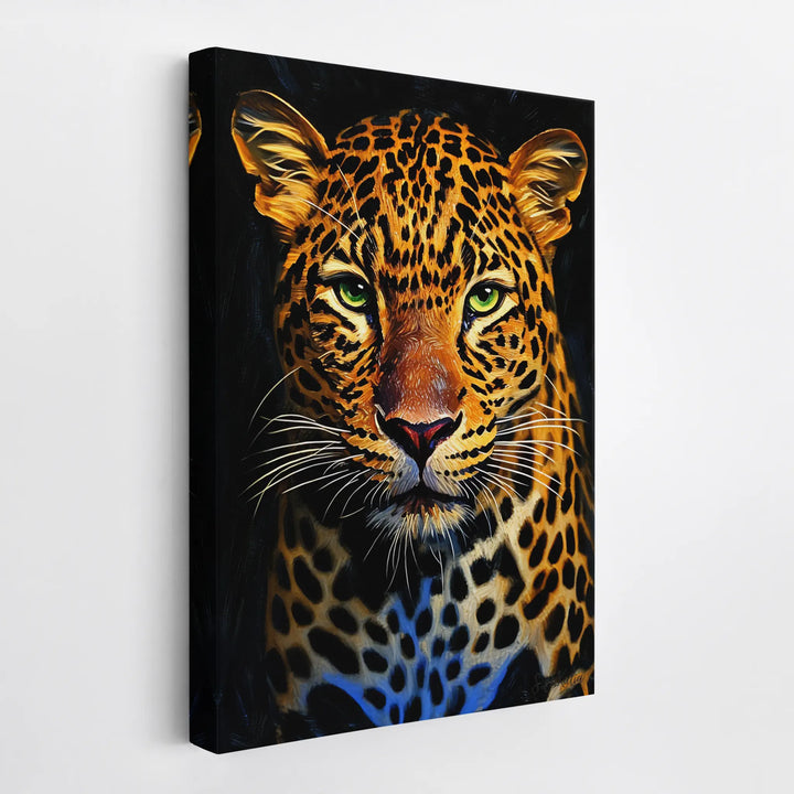 Fierce Leopard in Spotlight Giclée Print 231015 Visual Wall Art AR2:3V Giclée Print