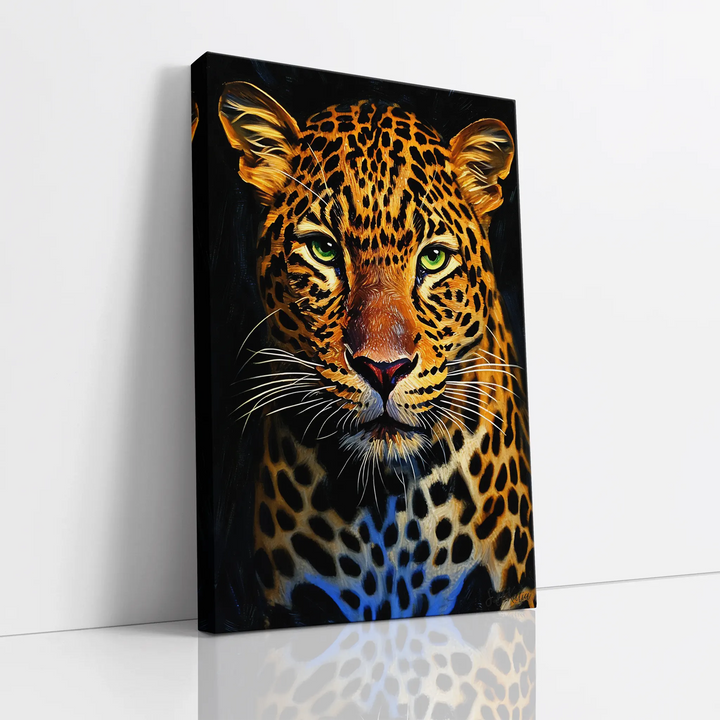Fierce Leopard in Spotlight Giclée Print 231015 Visual Wall Art AR2:3V Giclée Print