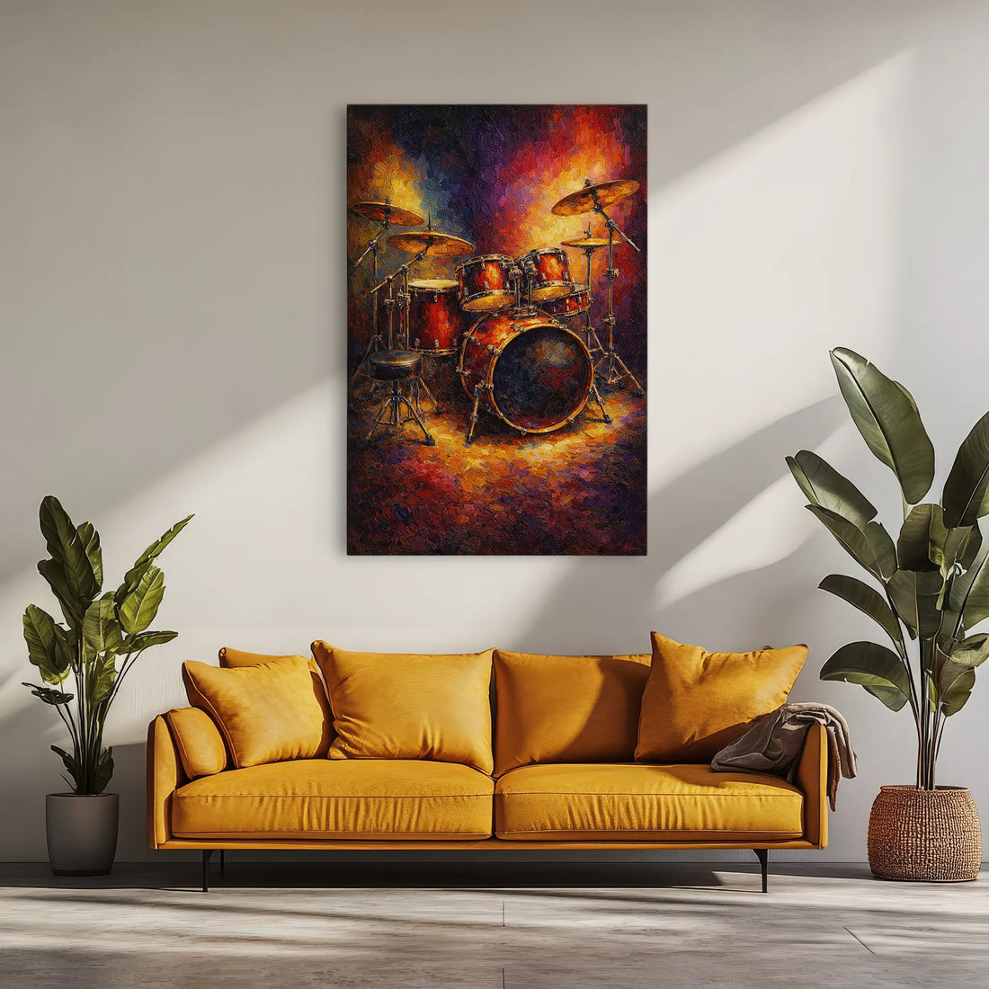 Fiery Drum Kit Giclée Print 235006 Visual Wall Art AR2:3V Giclée Print