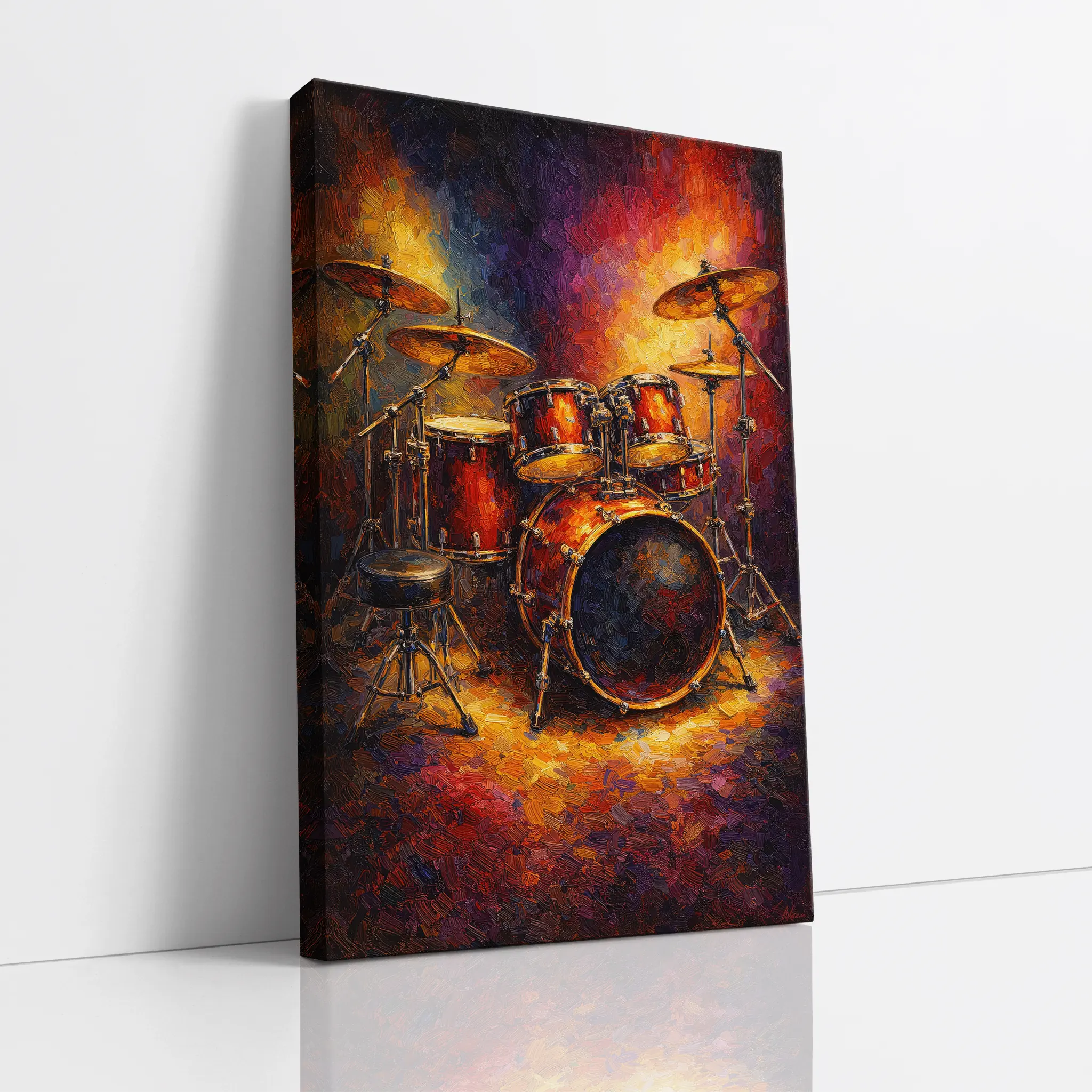 Fiery Drum Kit Giclée Print 235006 Visual Wall Art AR2:3V Giclée Print