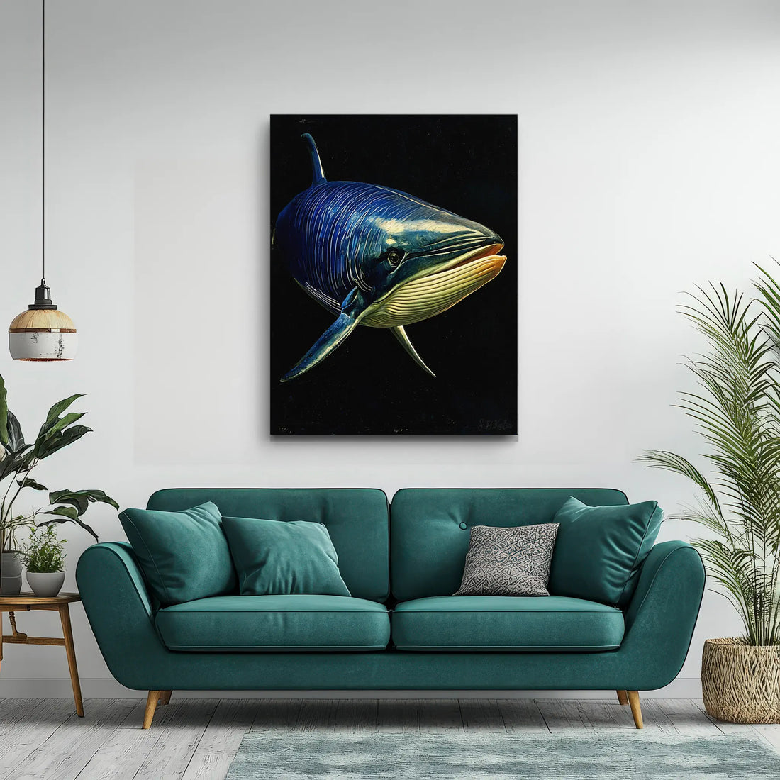 Fin Whale Giclée Print Balaenoptera physalus 451011 Visual Wall Art AR3:4V-AR4:5V Giclée Print