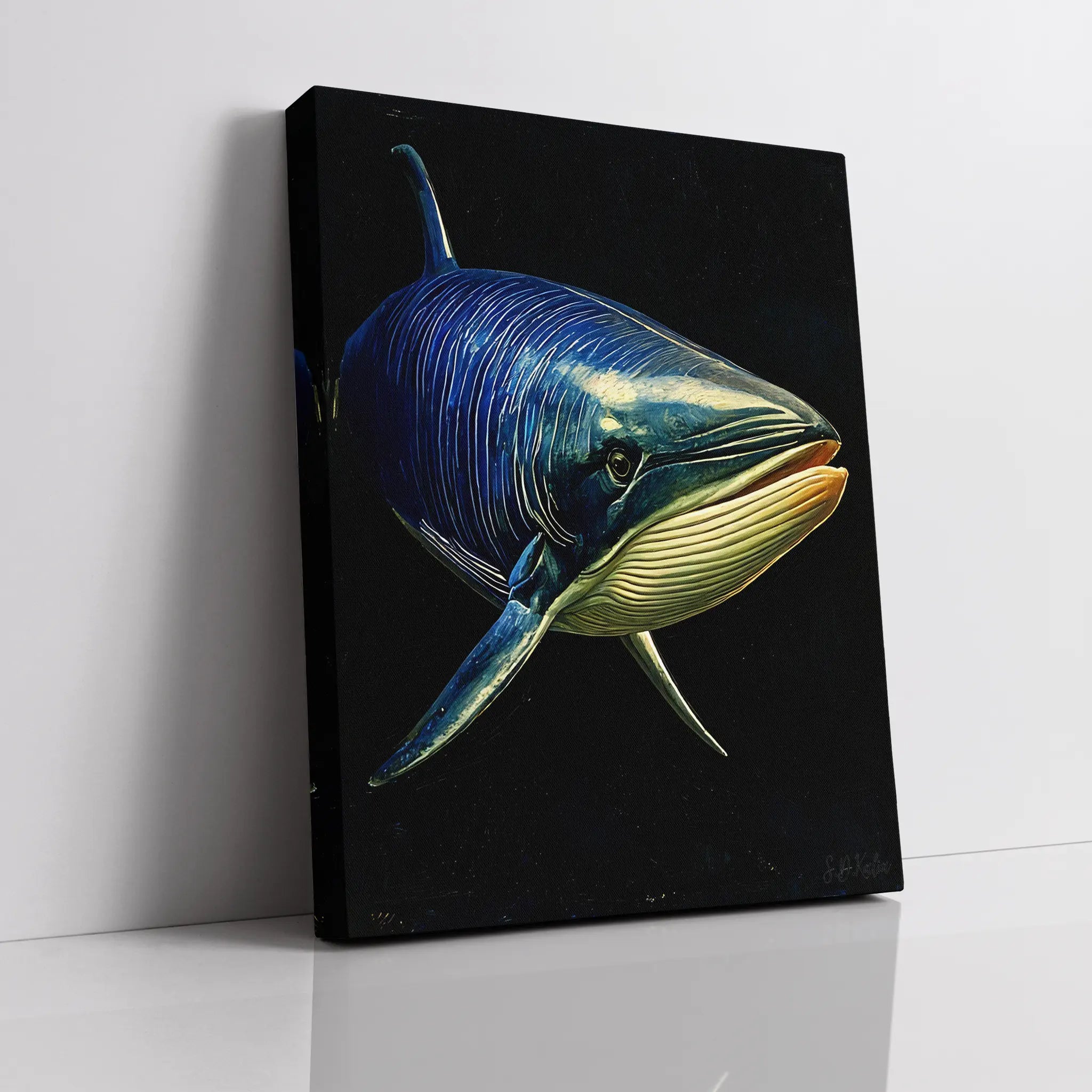 Fin Whale Giclée Print Balaenoptera physalus 451011 Visual Wall Art AR3:4V-AR4:5V Giclée Print