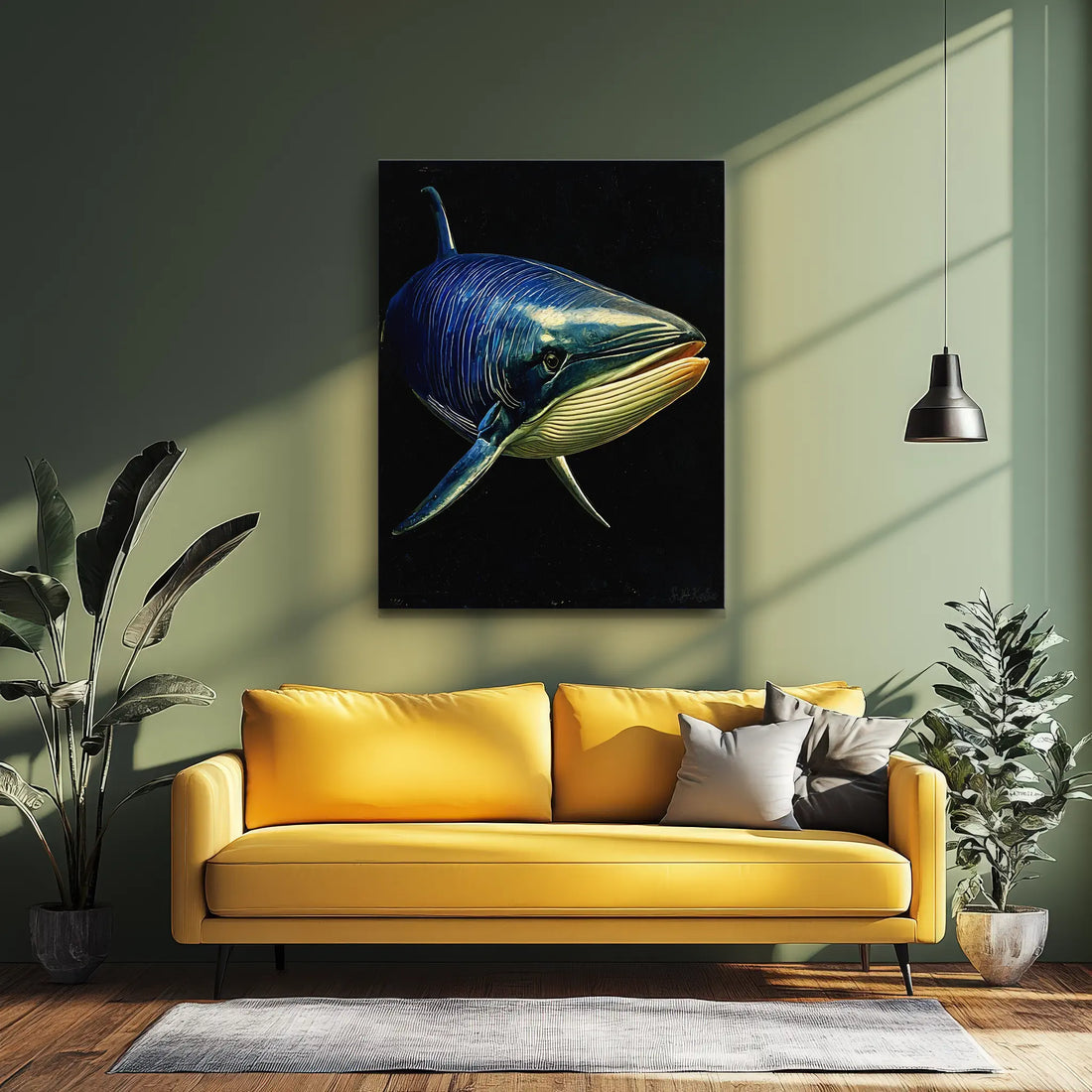 Fin Whale Giclée Print Balaenoptera physalus 451011 Visual Wall Art AR3:4V-AR4:5V Giclée Print