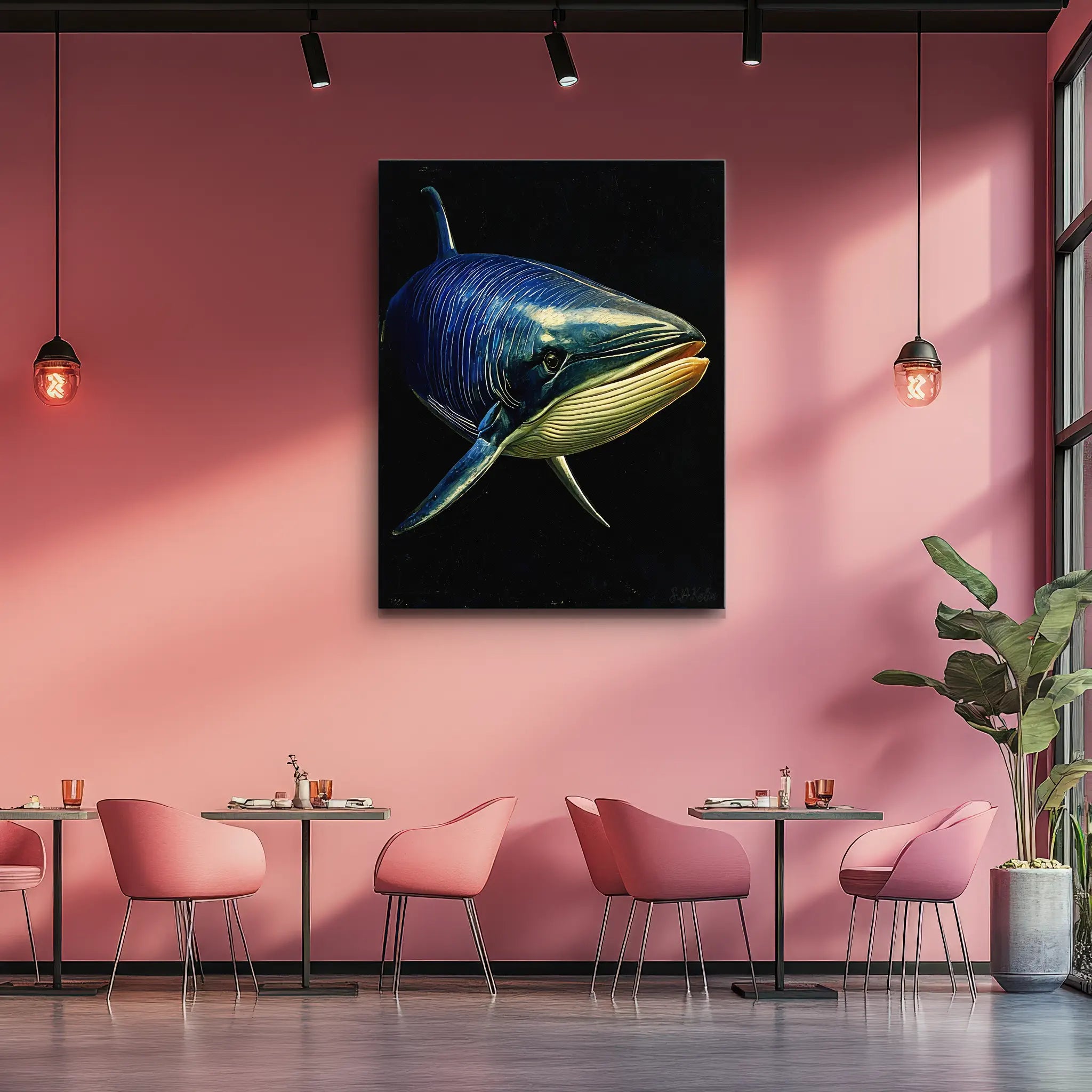 Fin Whale Giclée Print Balaenoptera physalus 451011 Visual Wall Art AR3:4V-AR4:5V Giclée Print