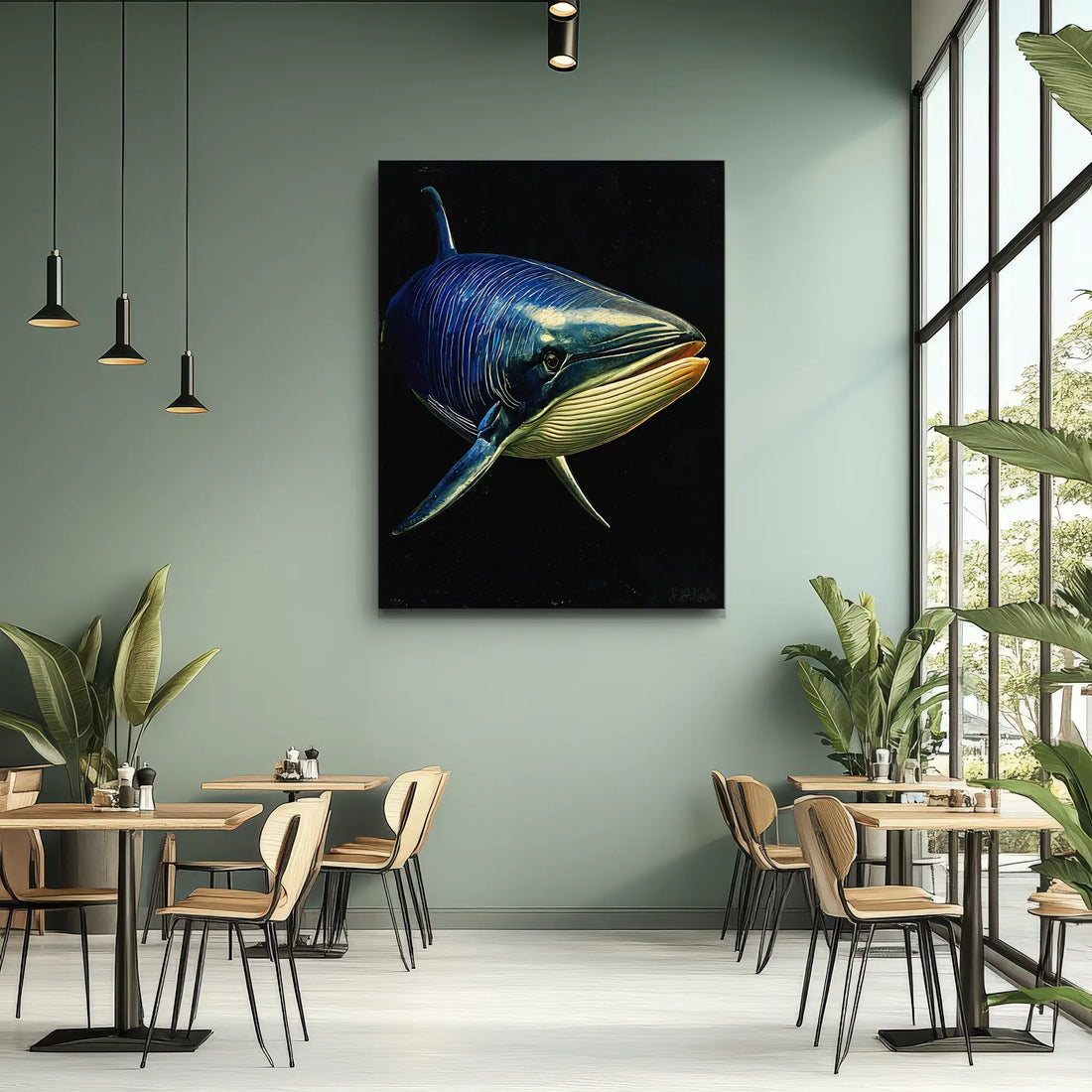 Fin Whale Giclée Print Balaenoptera physalus 451011 Visual Wall Art AR3:4V-AR4:5V Giclée Print