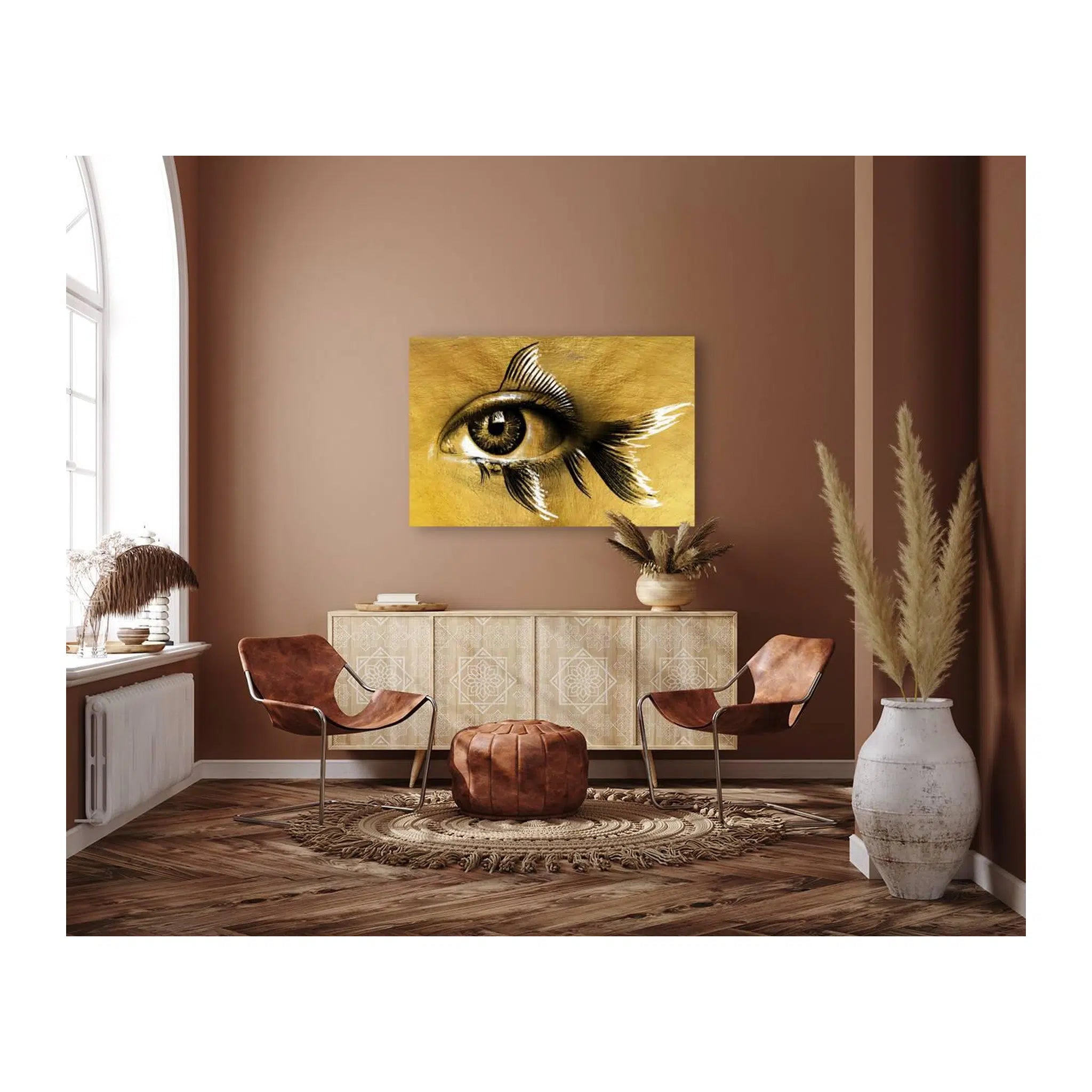 Fish Eye Gold Giclée Print 32918 Visual Wall Art