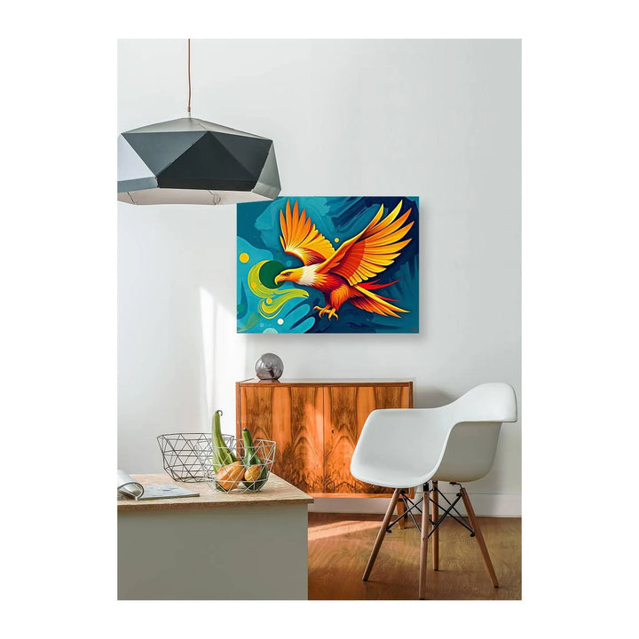 Flying Gold Eagle Giclée Print 43601 Visual Wall Art