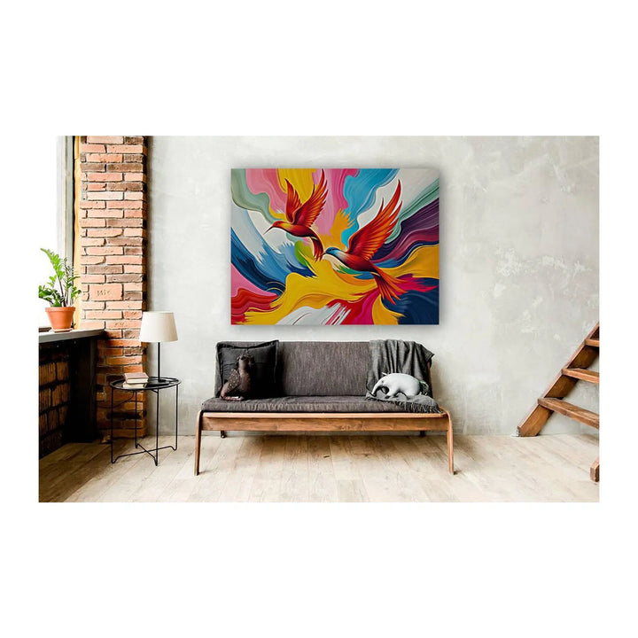 Flying Hummingbirds Giclée Print 43700 Visual Wall Art