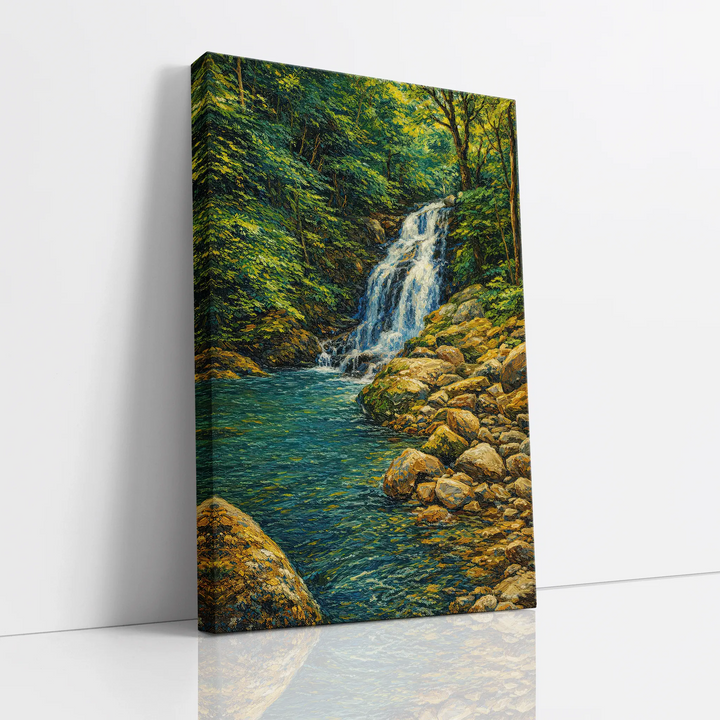 Forest-Waterfall-and-River-Giclée-Print-232006 Visual Wall Art AR2:3V Giclée Print