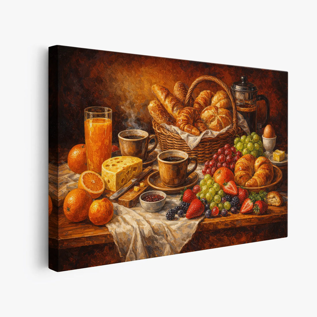 French Press Brunch Still Life Giclée Print 324003 Visual Wall Art AR3:2H Giclée Print