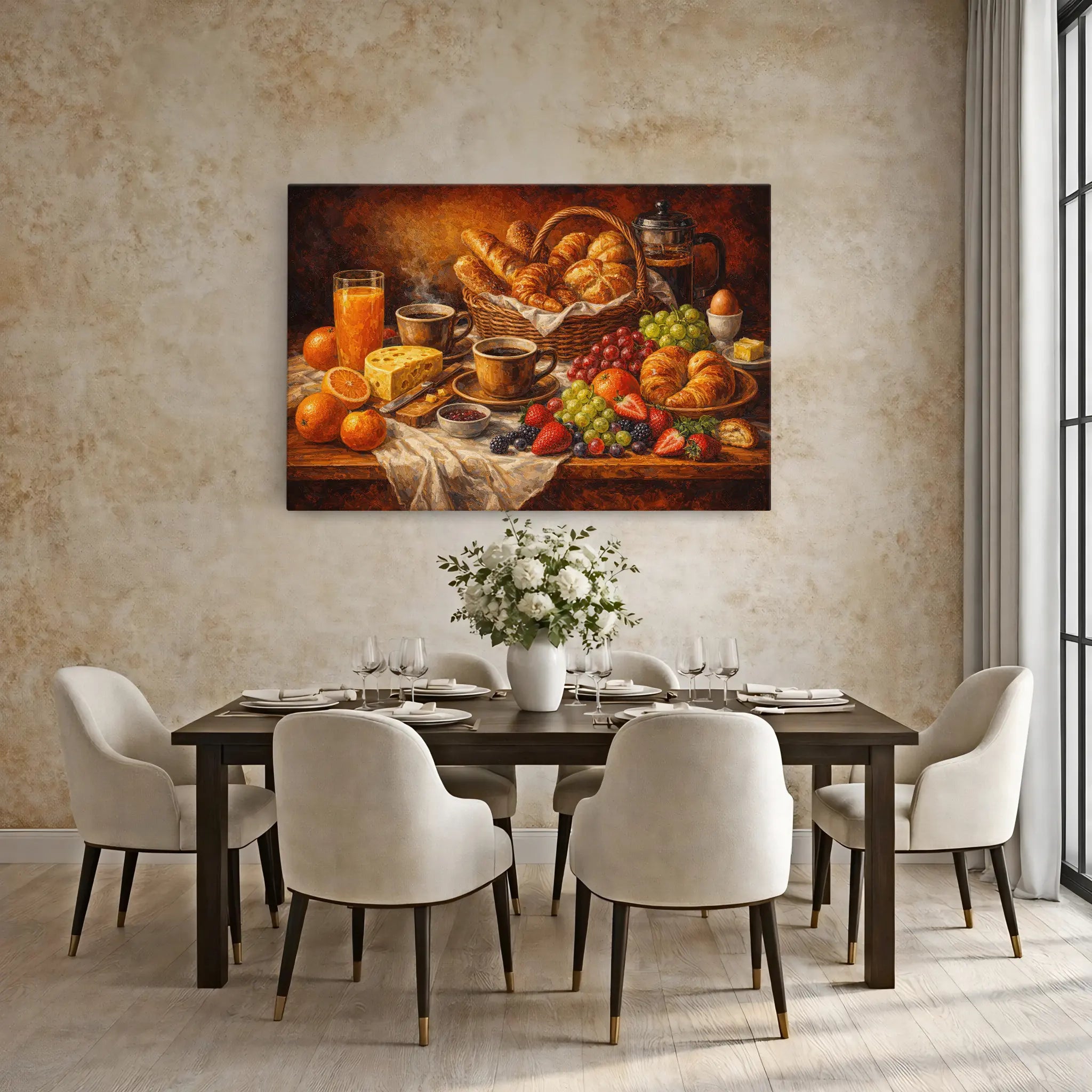 French Press Brunch Still Life Giclée Print 324003 Visual Wall Art AR3:2H Giclée Print