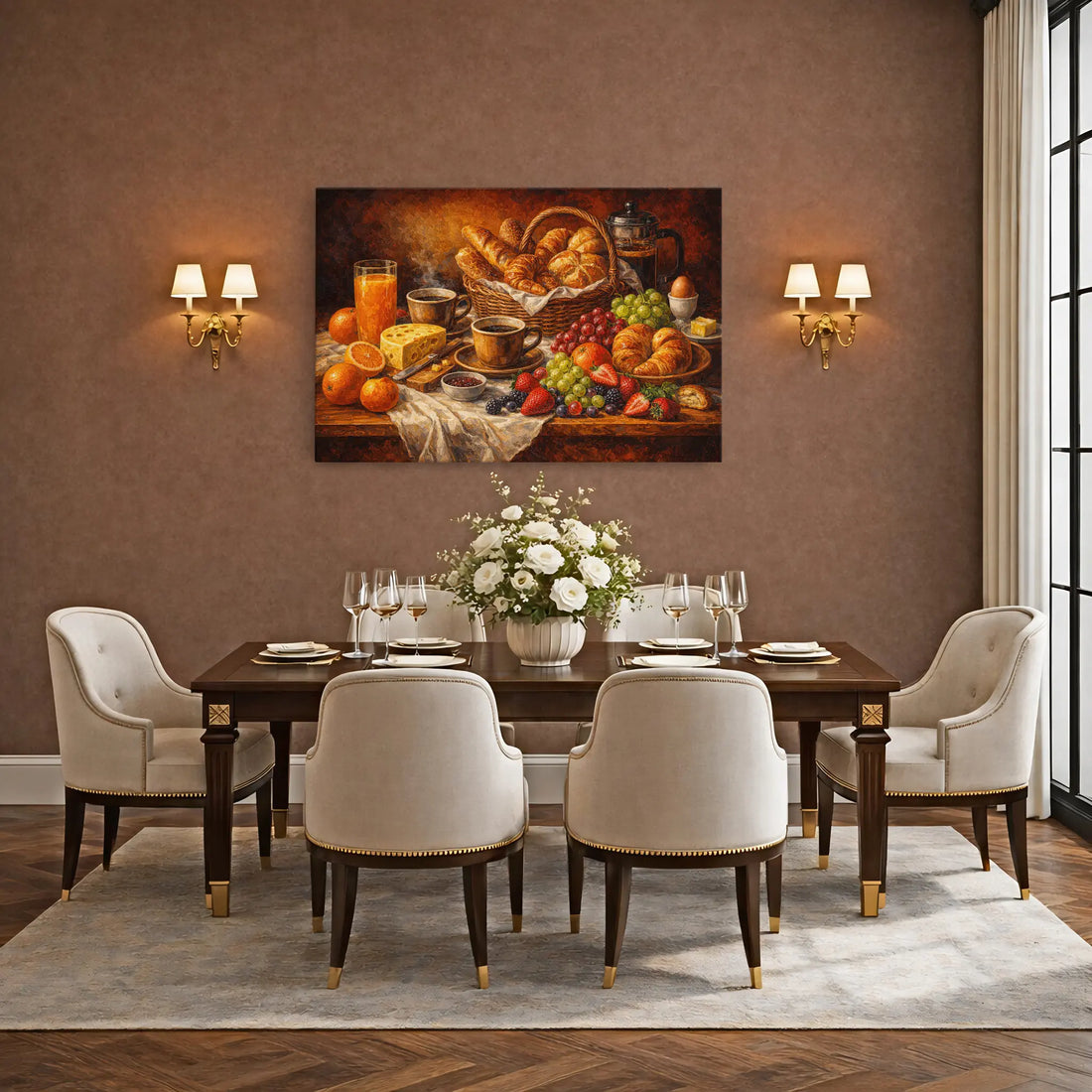 French Press Brunch Still Life Giclée Print 324003 Visual Wall Art AR3:2H Giclée Print