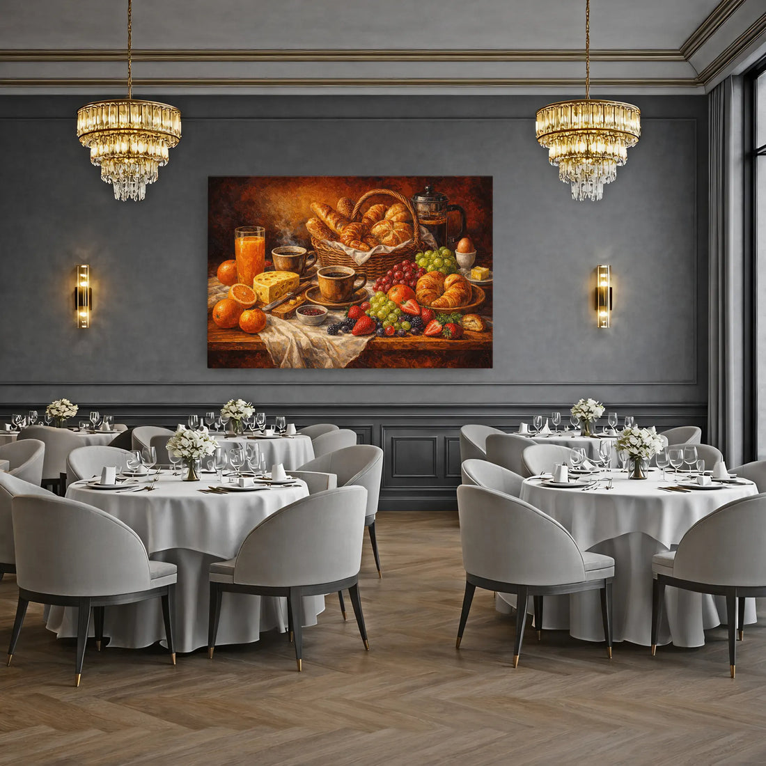 French Press Brunch Still Life Giclée Print 324003 Visual Wall Art AR3:2H Giclée Print