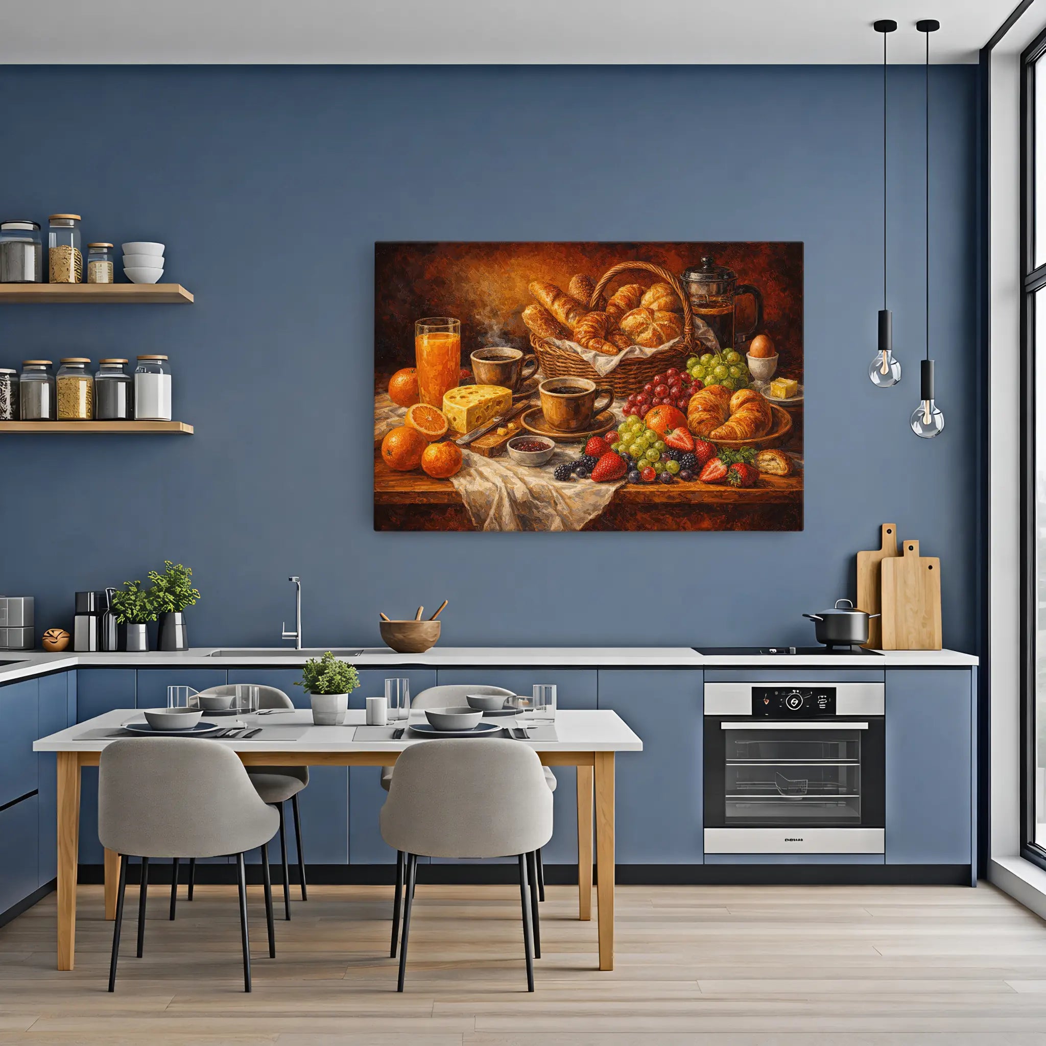 French Press Brunch Still Life Giclée Print 324003 Visual Wall Art AR3:2H Giclée Print