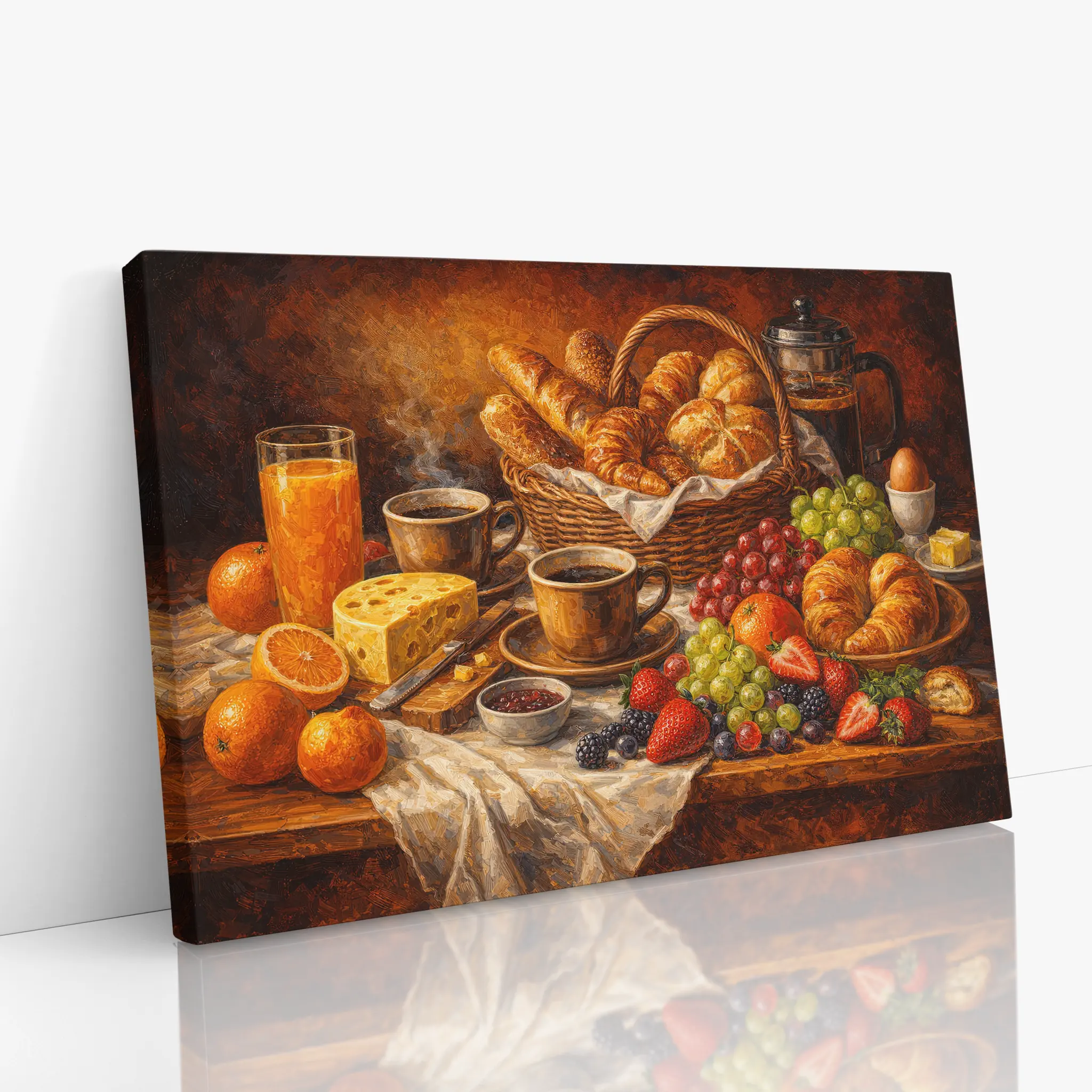 French Press Brunch Still Life Giclée Print 324003 Visual Wall Art AR3:2H Giclée Print