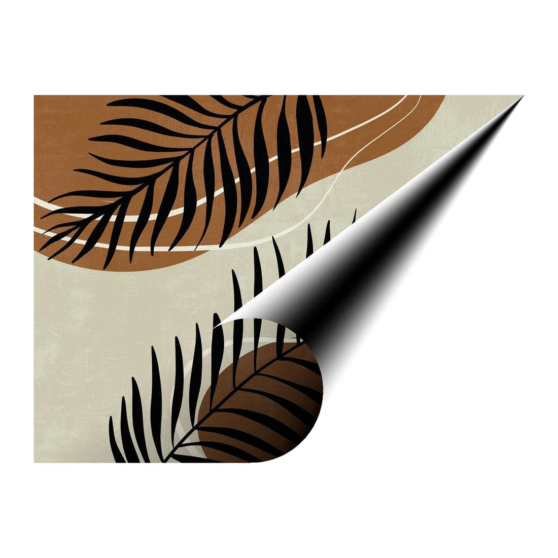 Frond Leaves Bohemian Giclée Print 43217H Giclée Rolled Canvas Print Visual Wall Art