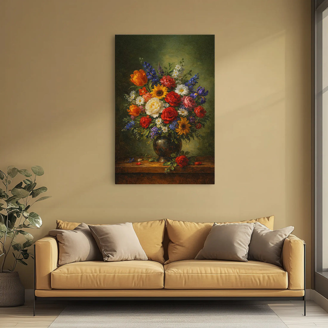 Garden Symphony in Vase Still Life Giclée Print 232001 Visual Wall Art AR2:3V Giclée Print