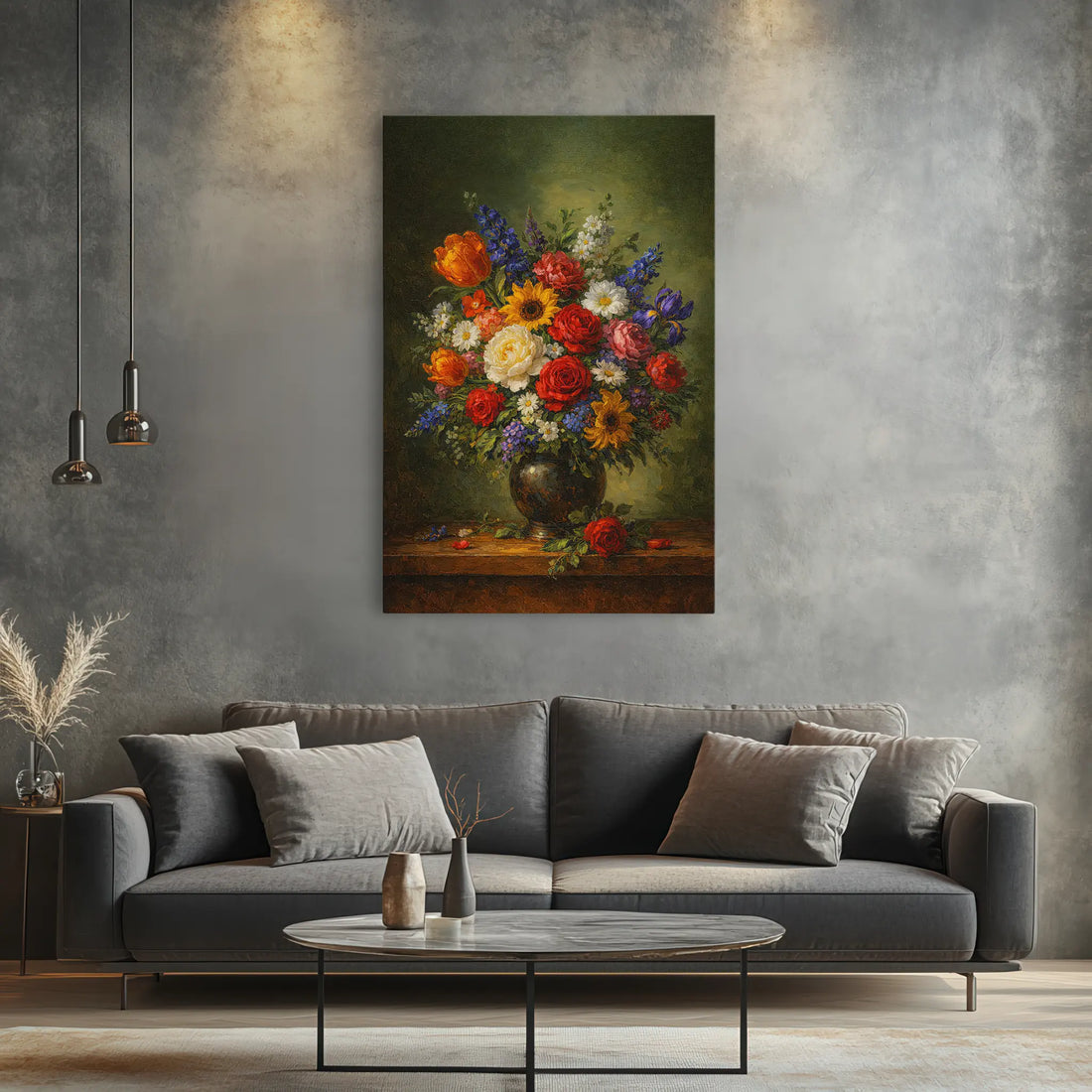 Garden Symphony in Vase Still Life Giclée Print 232001 Visual Wall Art AR2:3V Giclée Print