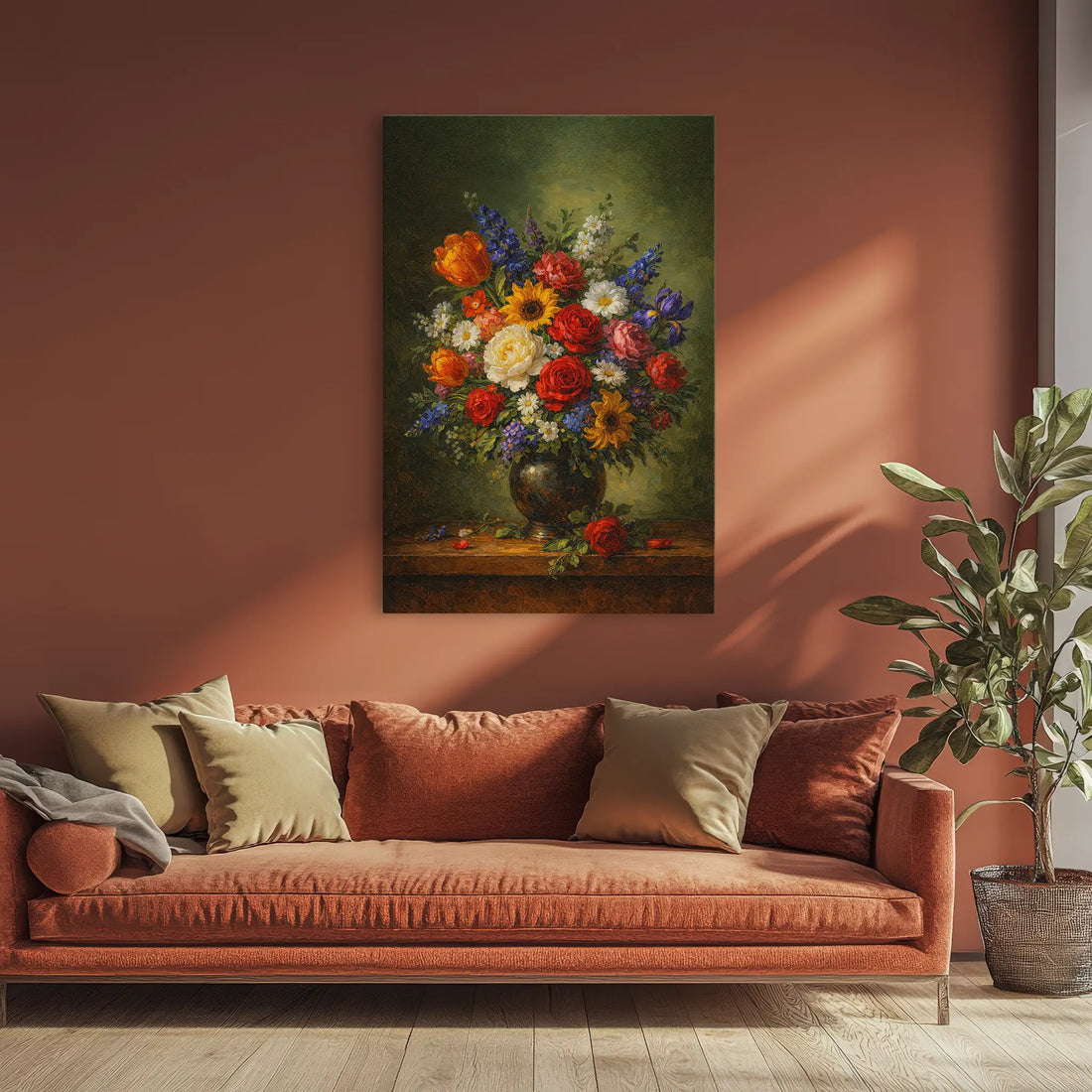 Garden Symphony in Vase Still Life Giclée Print 232001 Visual Wall Art AR2:3V Giclée Print