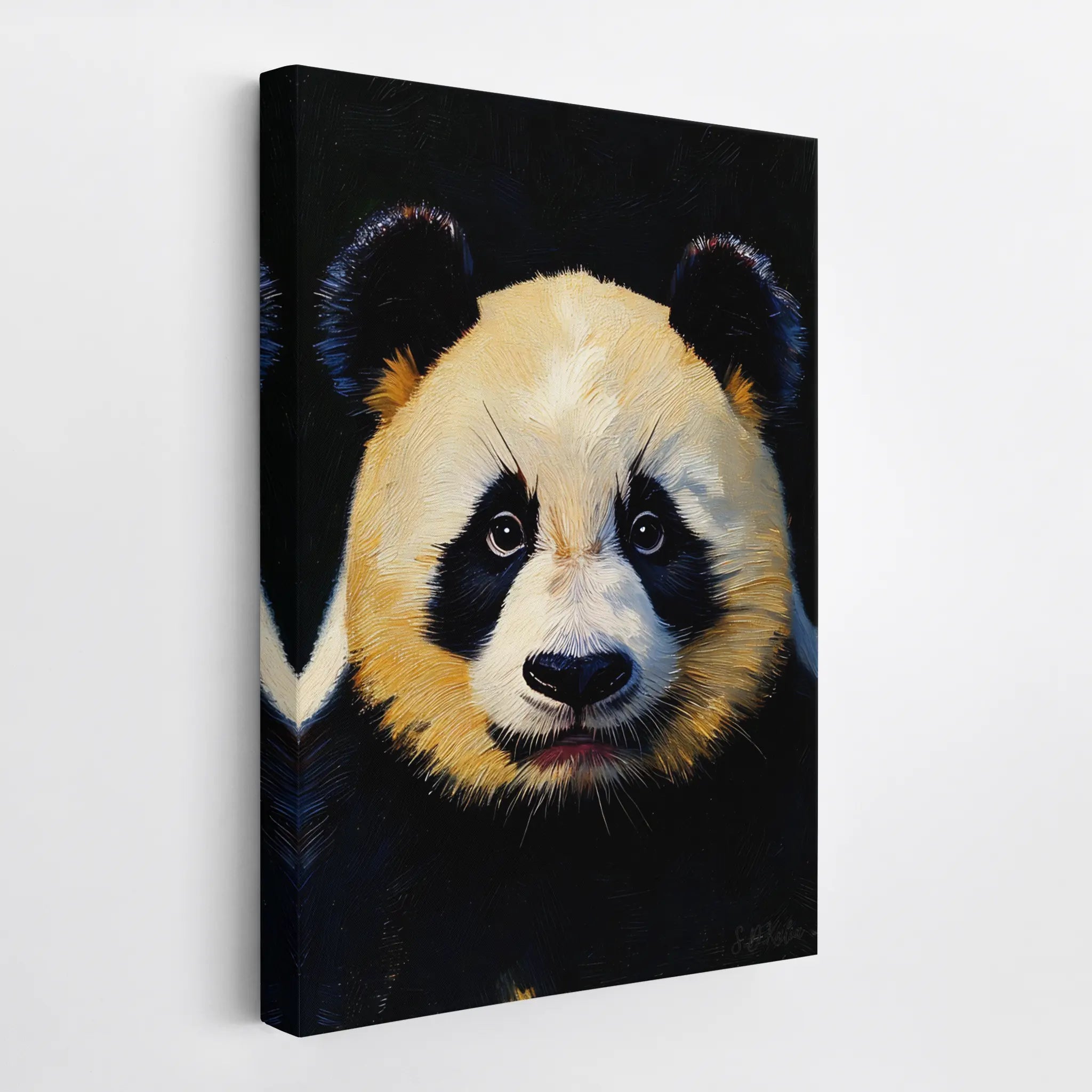 Gentle Guardian Panda Face Study Giclée Print 231017 Visual Wall Art AR2:3V Giclée Print