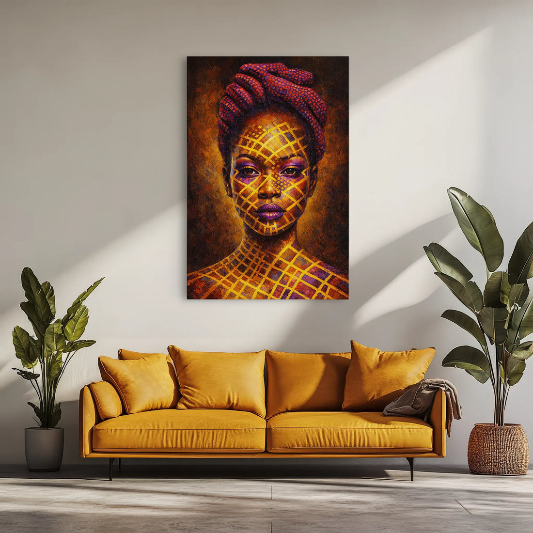 Gilded Lattice Queen in Violet Giclée Print 235007 Visual Wall Art AR2:3V Giclée Print