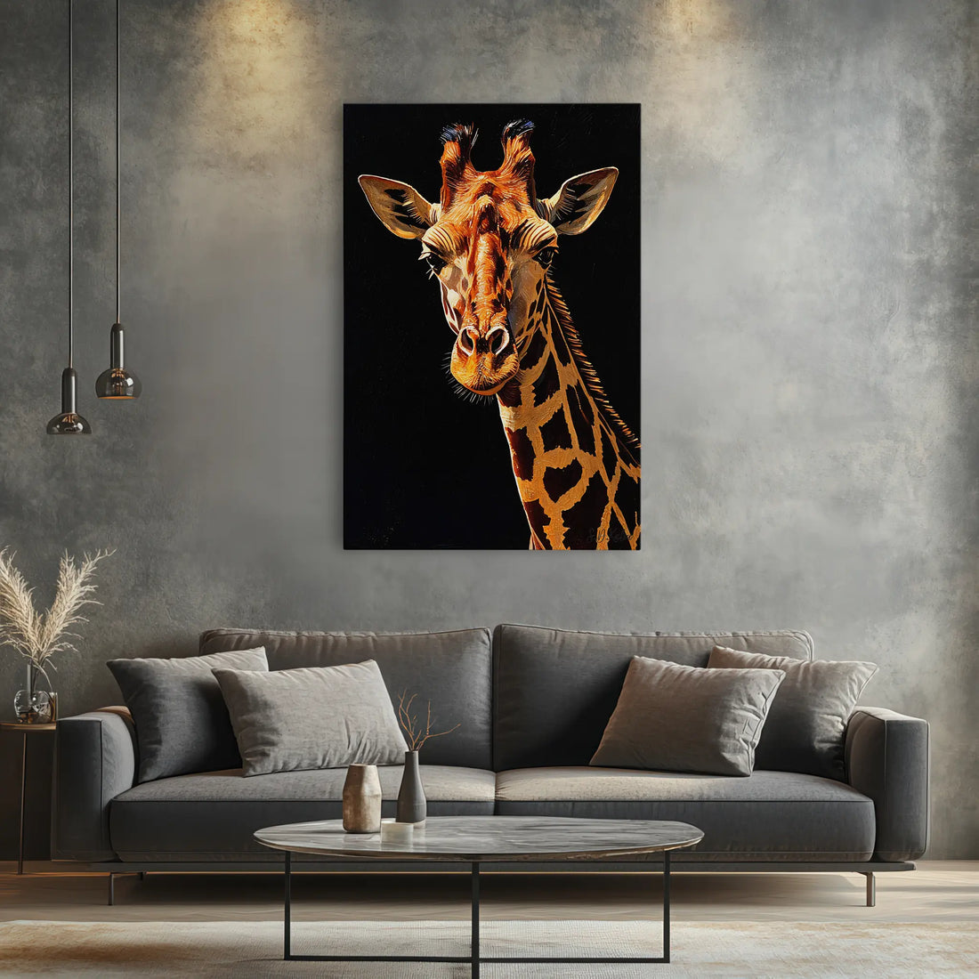 Giraffe in Midnight Light Giclée Print 231079 Visual Wall Art AR2:3V Giclée Print