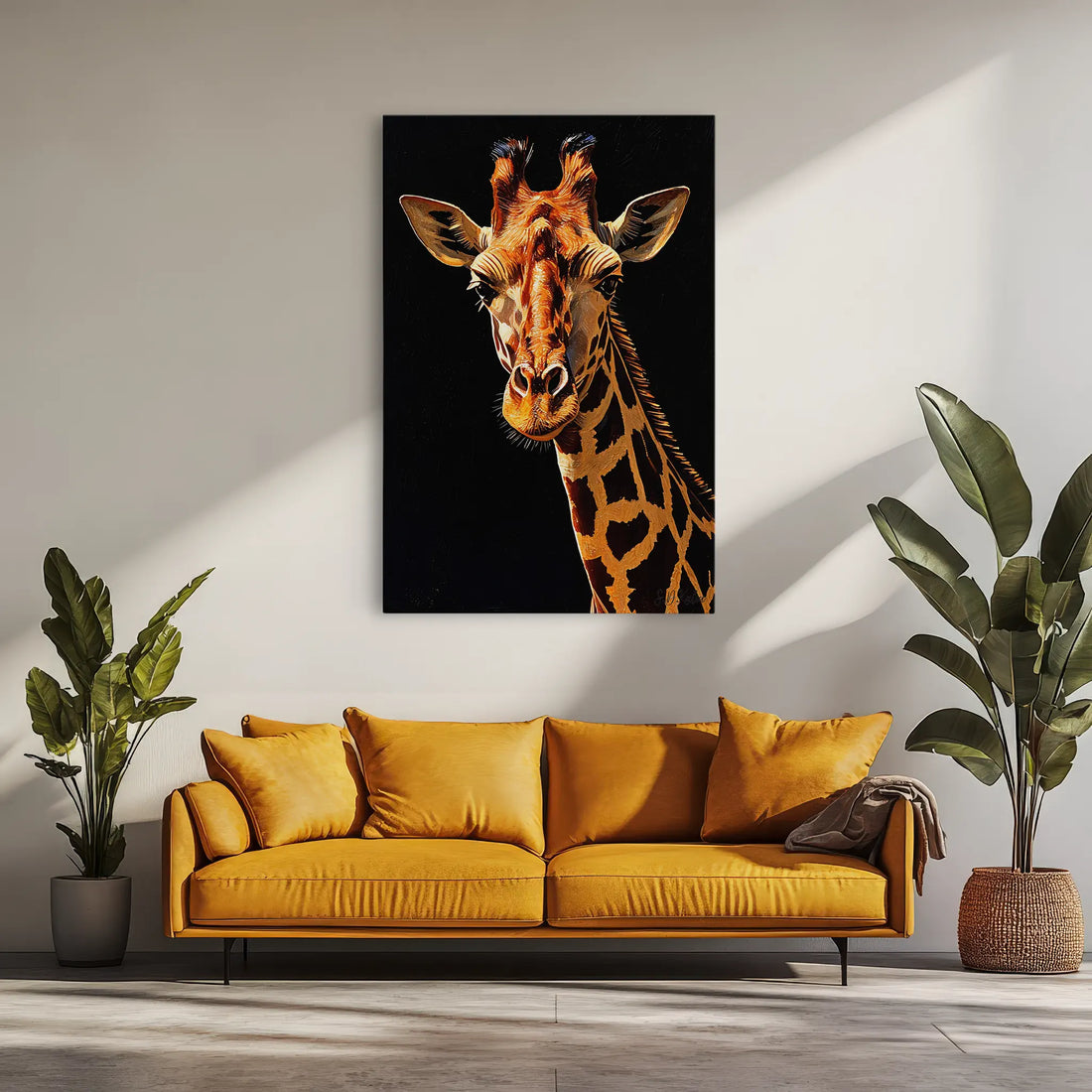 Giraffe in Midnight Light Giclée Print 231079 Visual Wall Art AR2:3V Giclée Print
