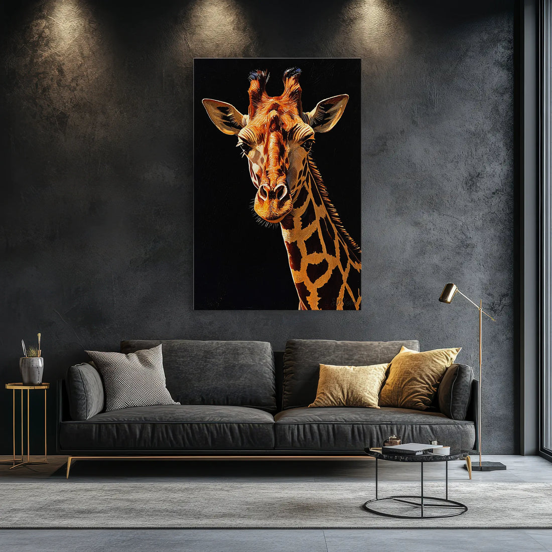 Giraffe in Midnight Light Giclée Print 231079 Visual Wall Art AR2:3V Giclée Print