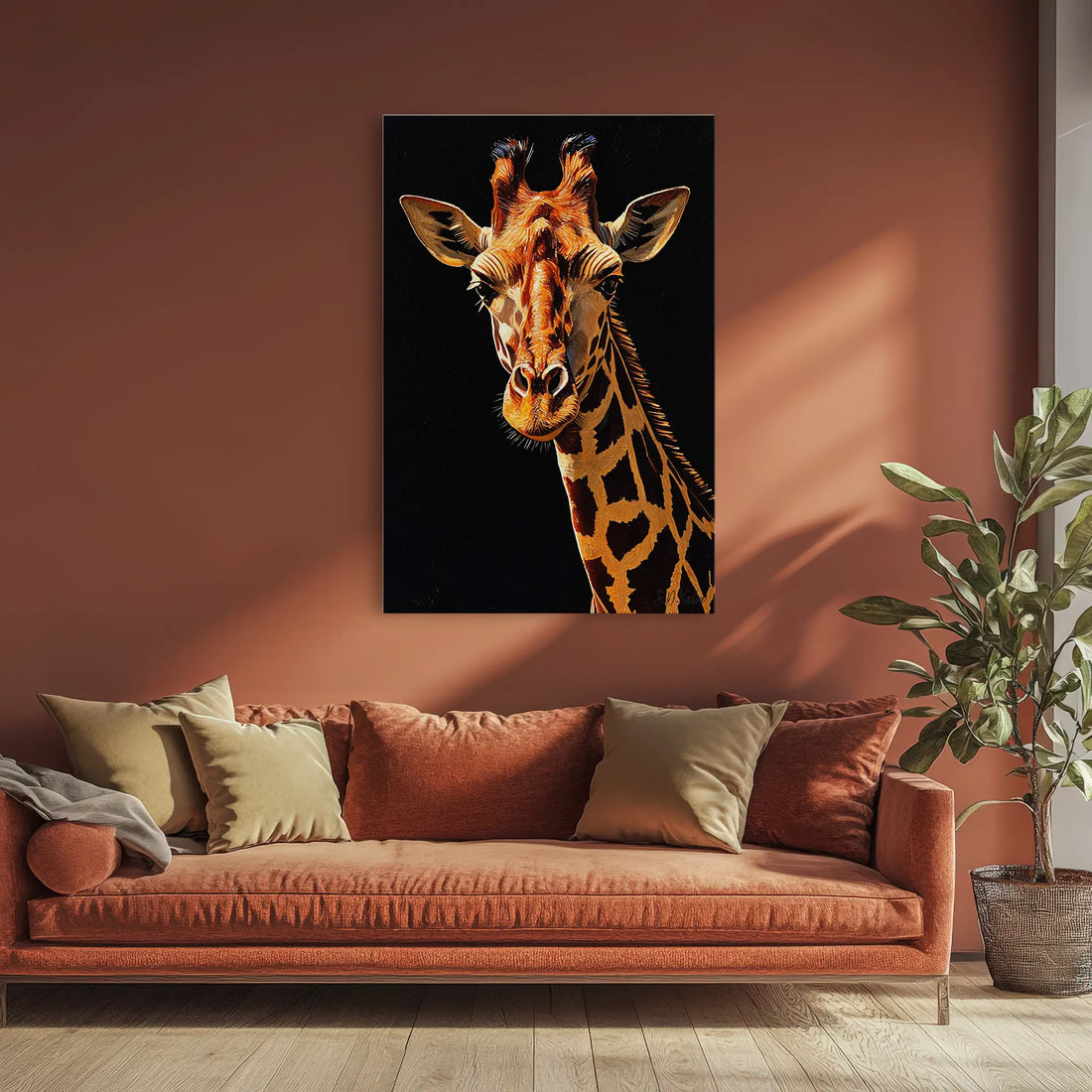 Giraffe in Midnight Light Giclée Print 231079 Visual Wall Art AR2:3V Giclée Print