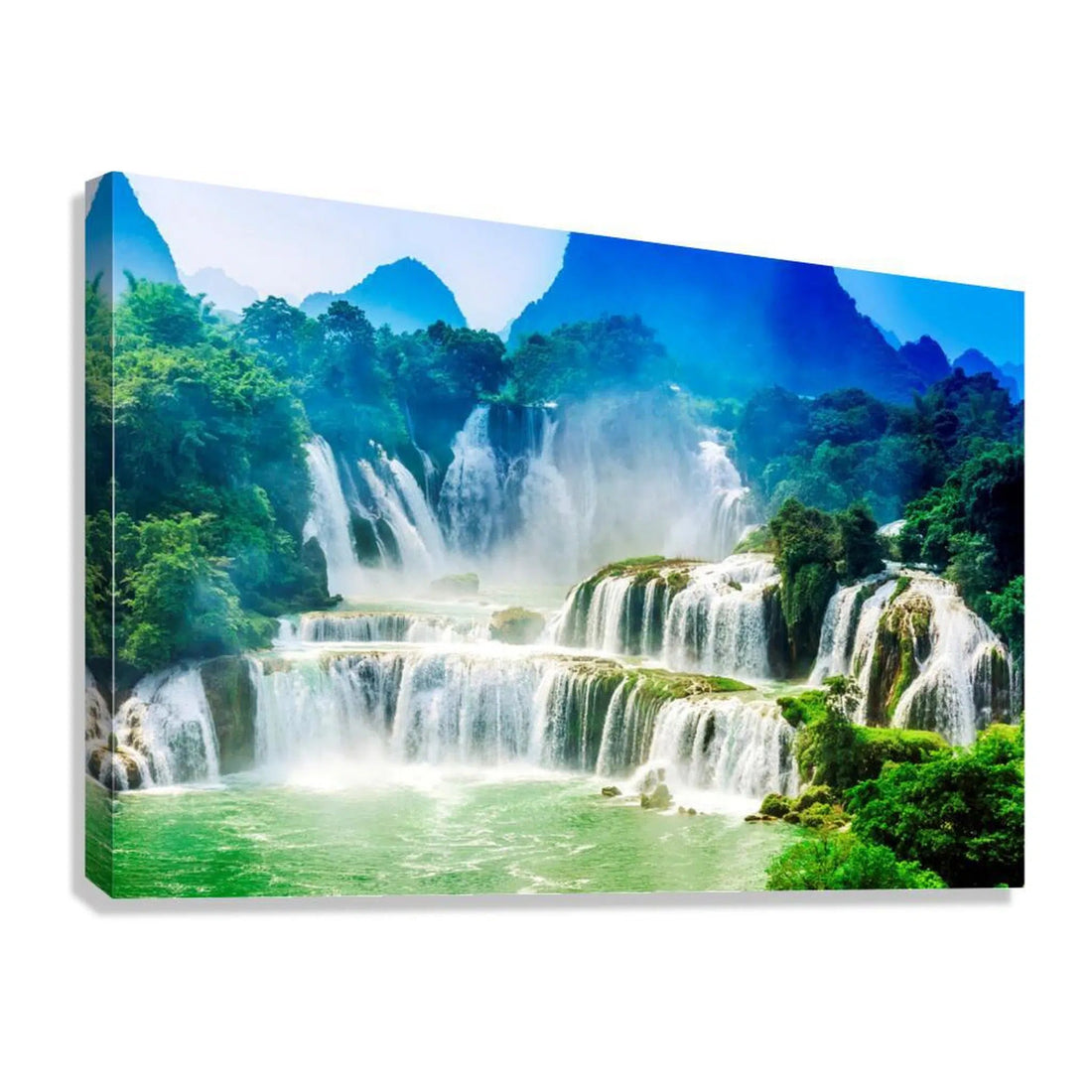 Glorious Waterfall Giclée Print 32605 Giclée Stretched Canvas Print Visual Wall Art