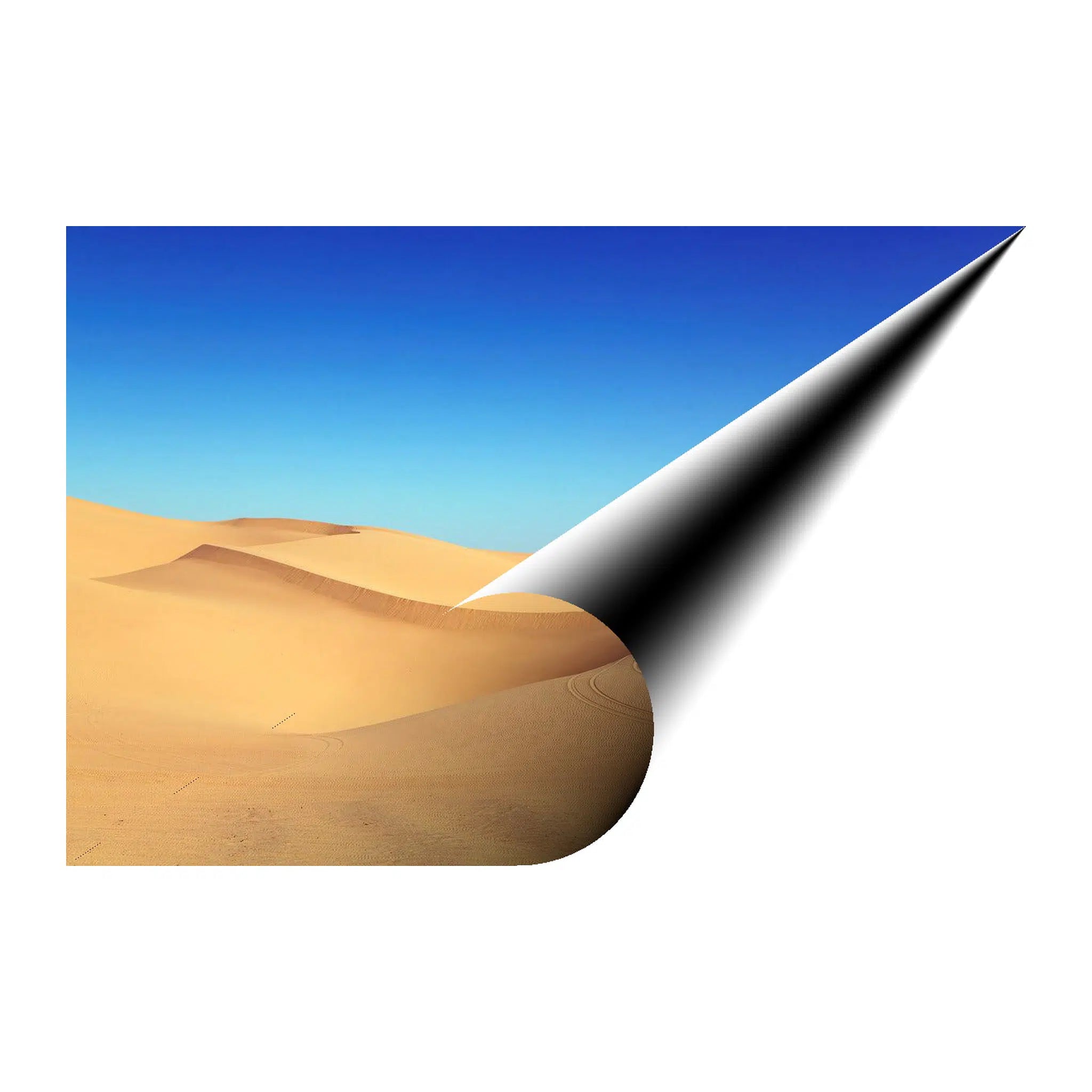 Golden Desert Dune Landscape Giclée Print 32664 Giclée Fine Art Matte Paper Print Visual Wall Art